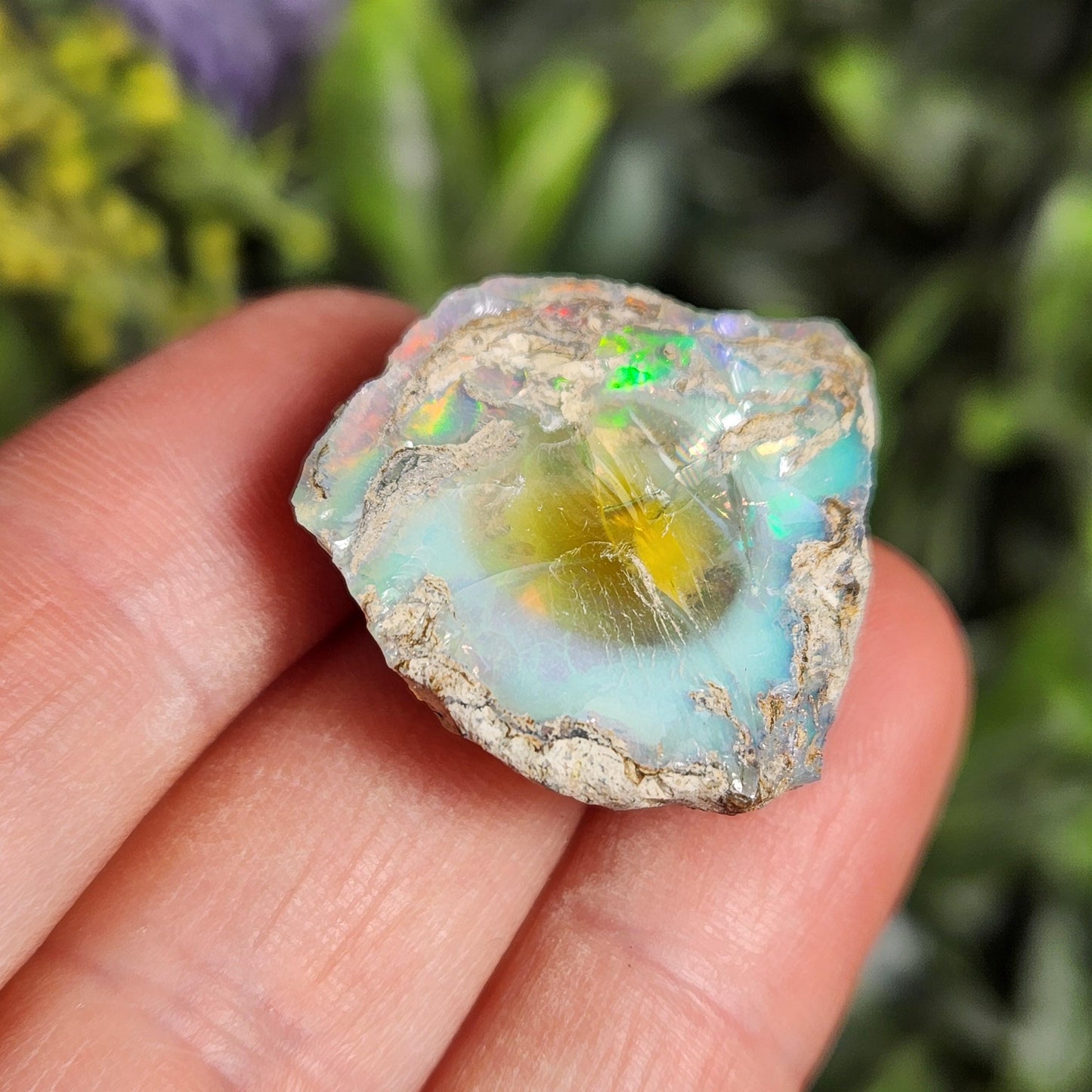 Raw Rainbow Opal Crystal (6.43 grams): Ghost Opal Specimen
