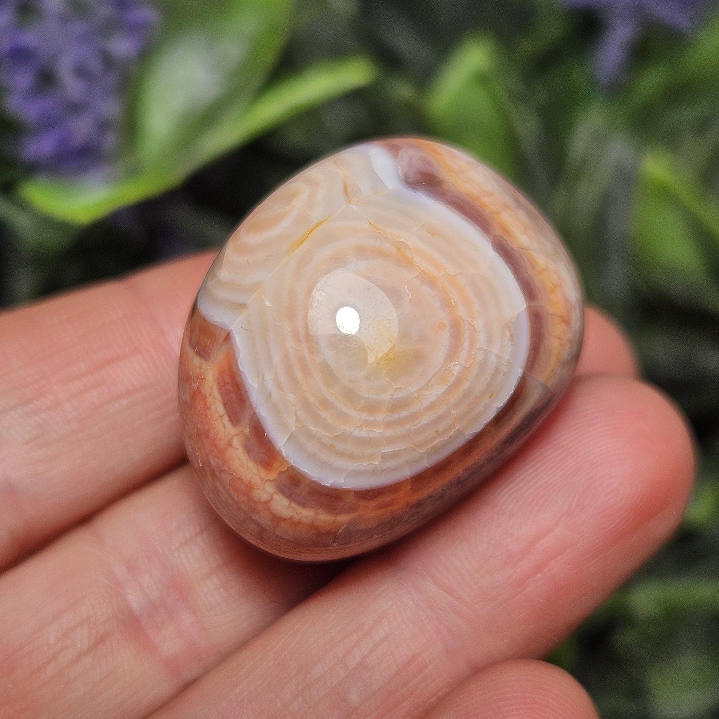 Fire Agate Tumbled Stone (1
