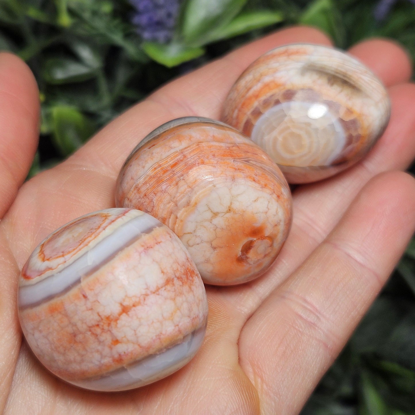 Fire Agate Tumbled Stone (1