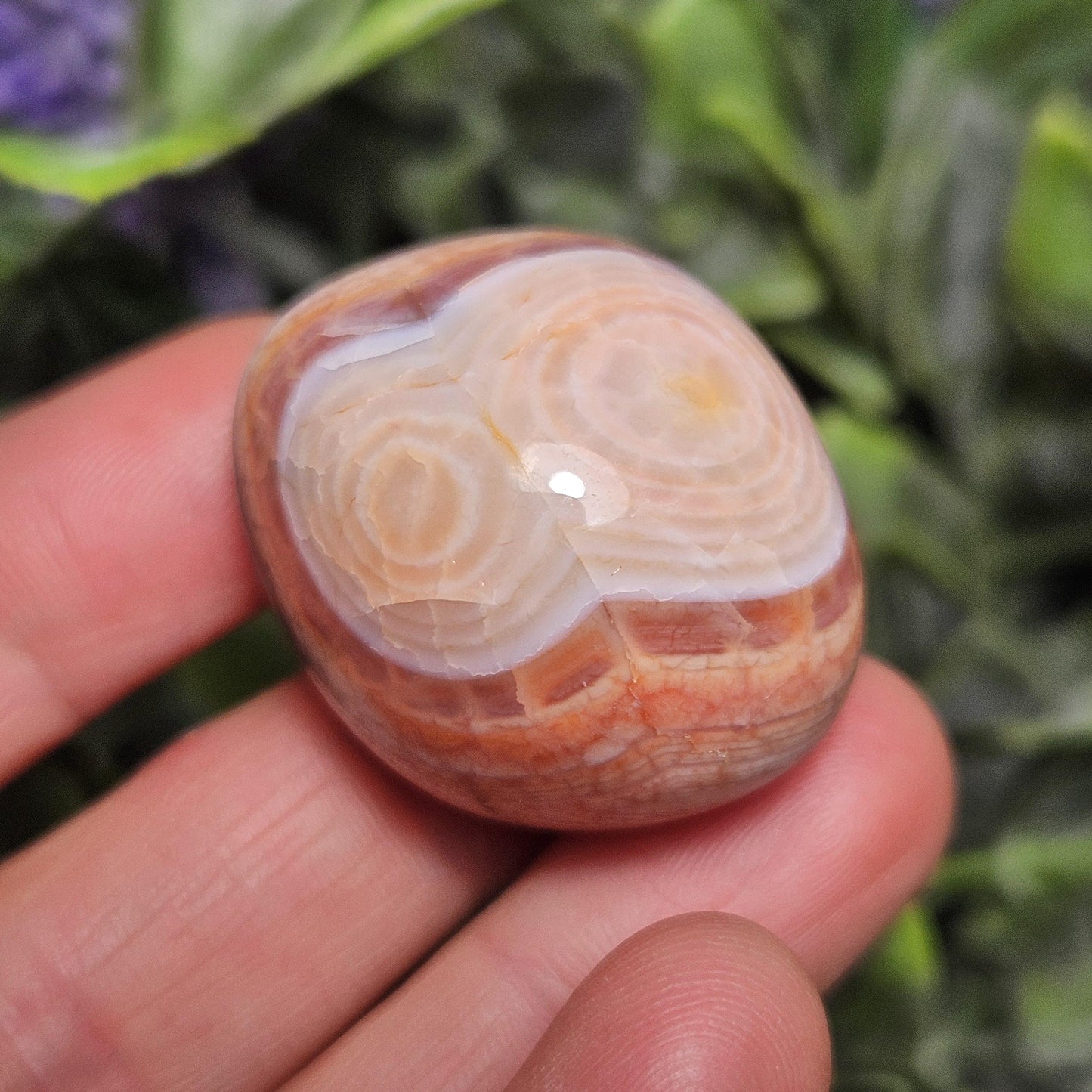 Fire Agate Tumbled Stone (1