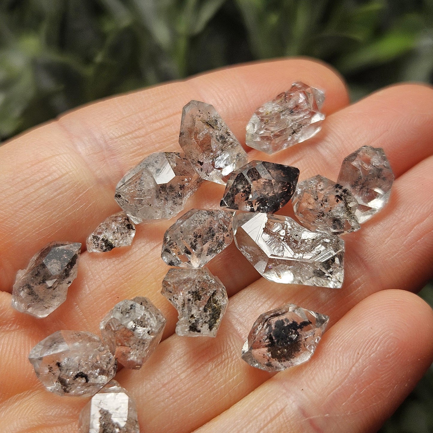 Black Herkimer Diamond with ANTHRAXOLITE