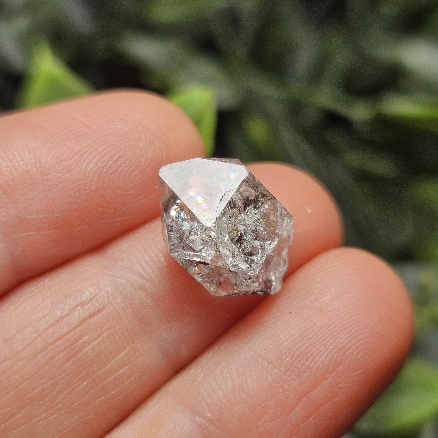 Black Herkimer Diamond with ANTHRAXOLITE