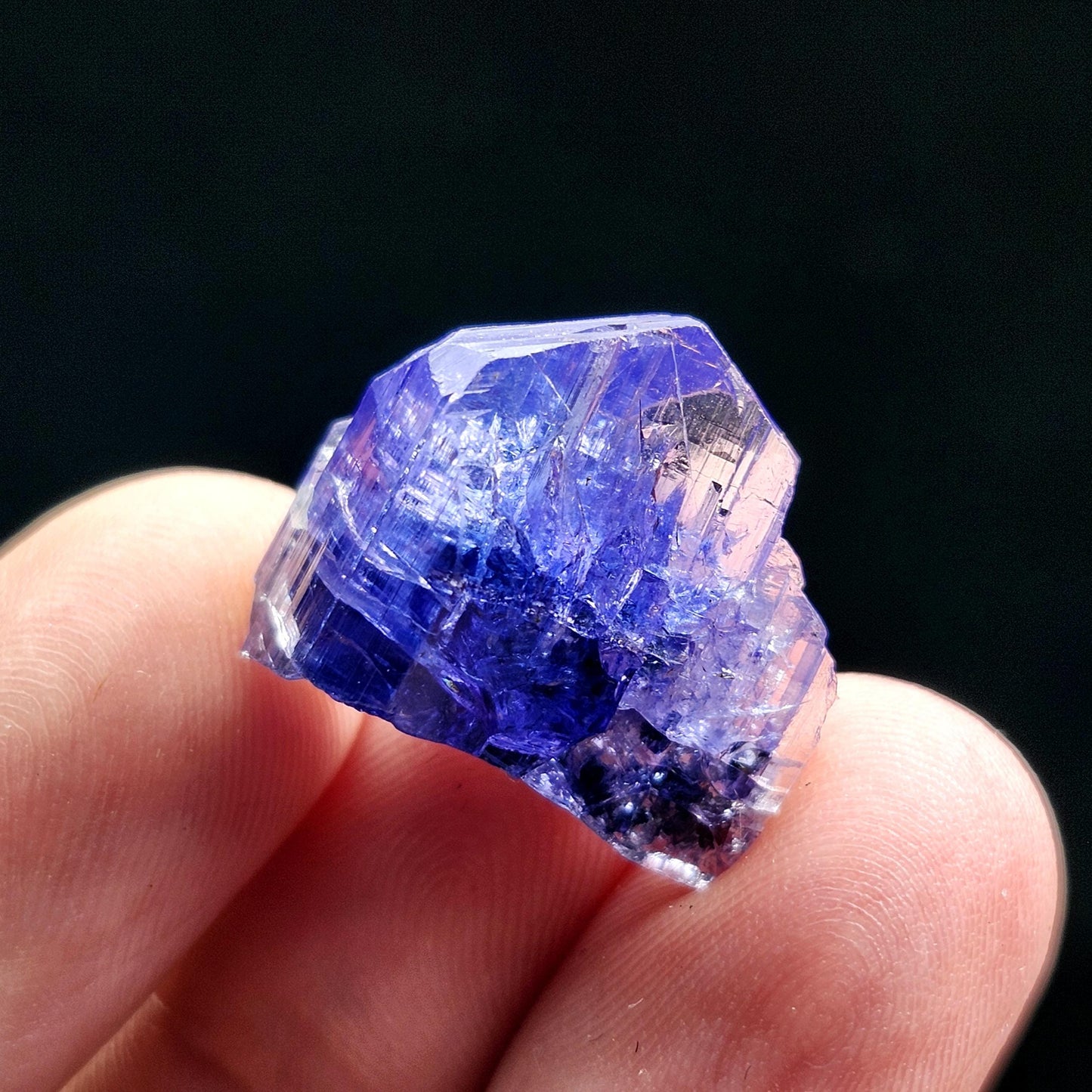 Blue Tanzanite Crystal 4g