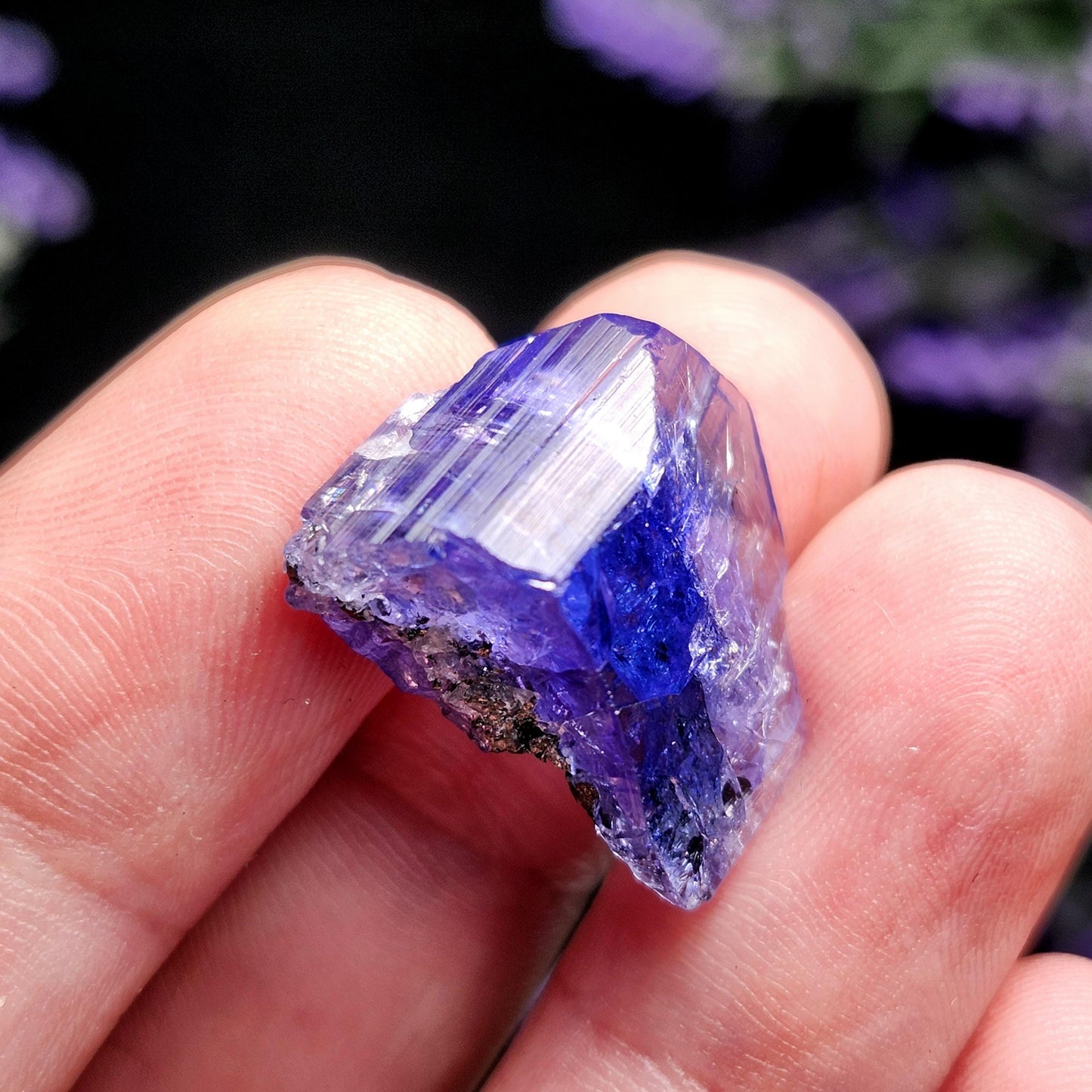 Blue Tanzanite Crystal 4g