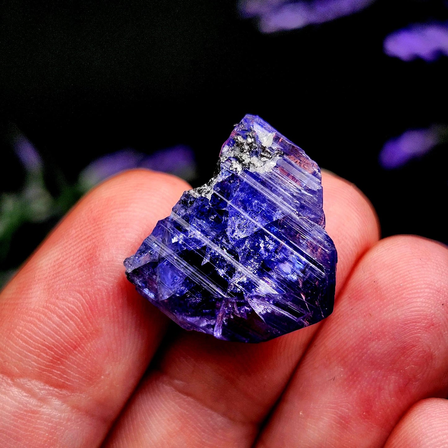 Blue Tanzanite Crystal 4g
