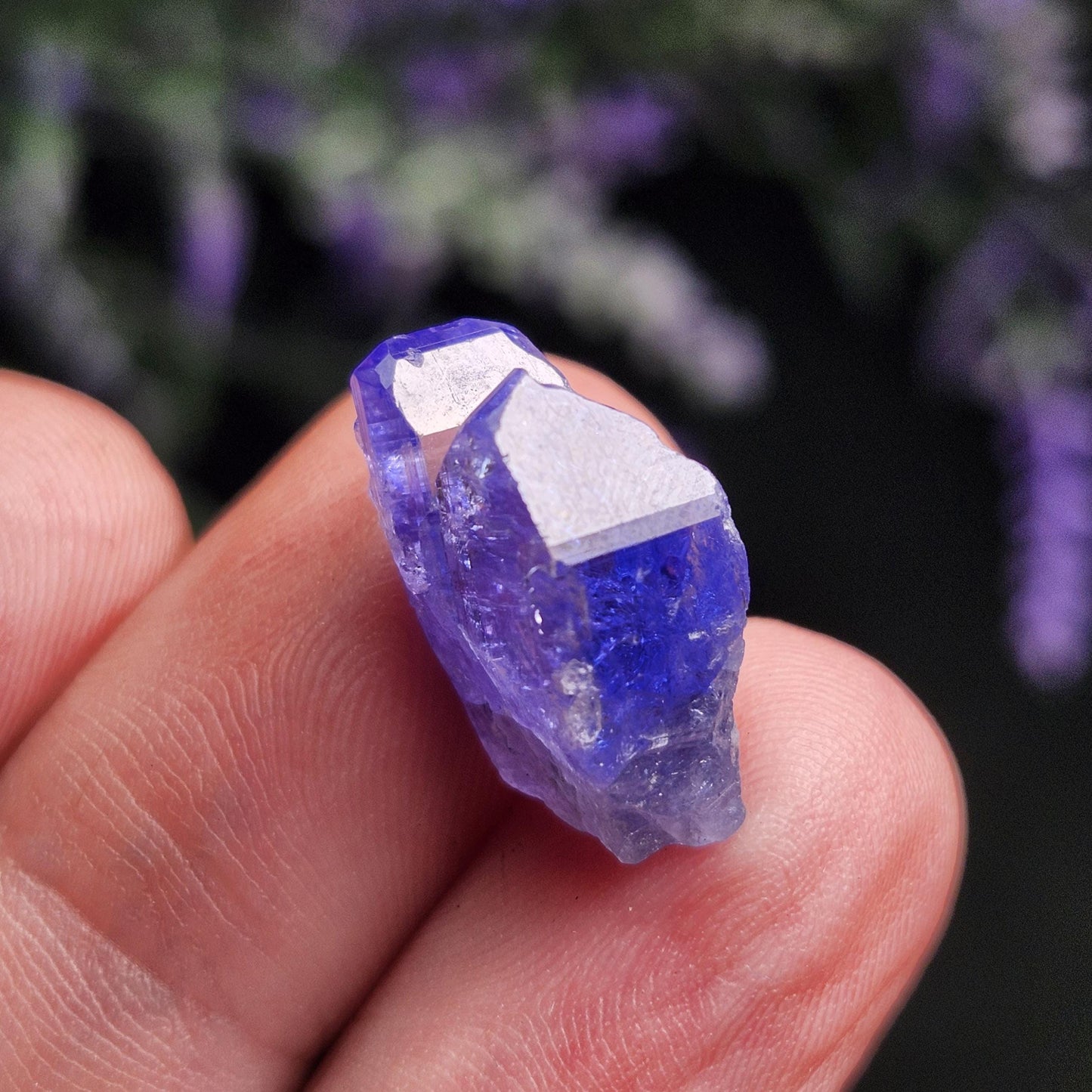 TWINNED Tanzanite Crystal 2.4g Parallel Growth