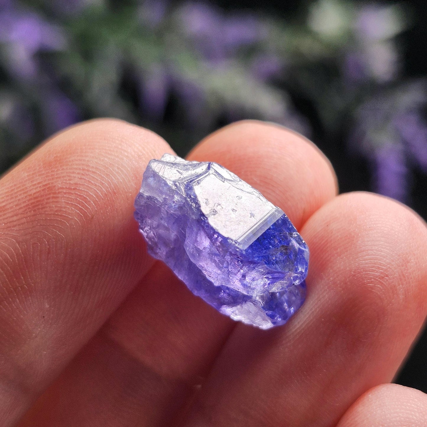 TWINNED Tanzanite Crystal 2.4g Parallel Growth