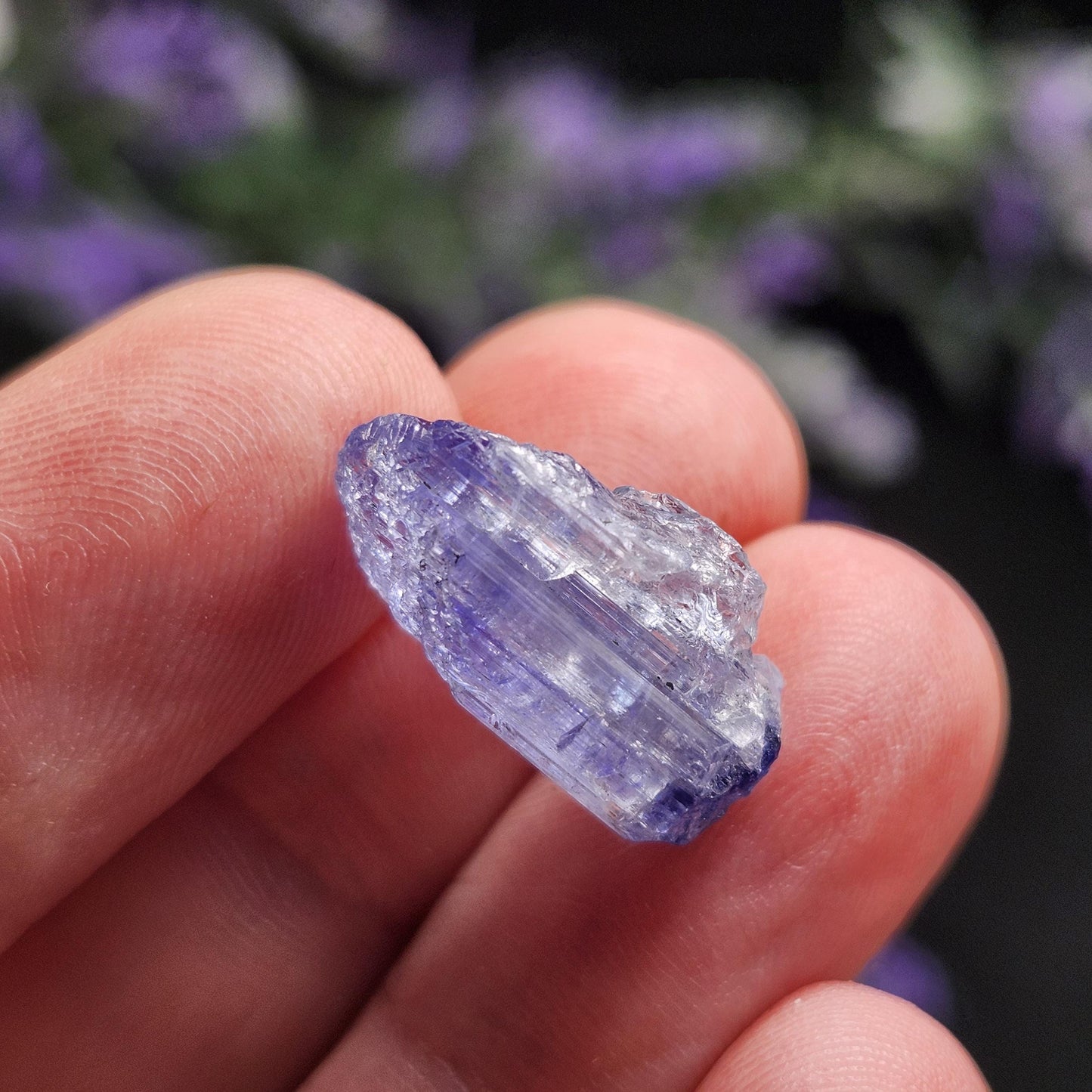 Tanzanite Etched Terminated Crystal 2.4g