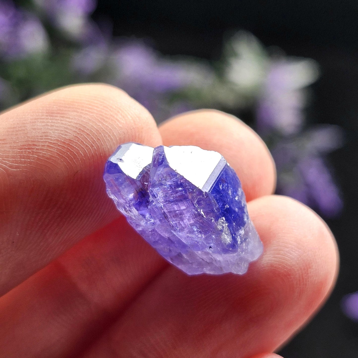 TWINNED Tanzanite Crystal 2.4g Parallel Growth