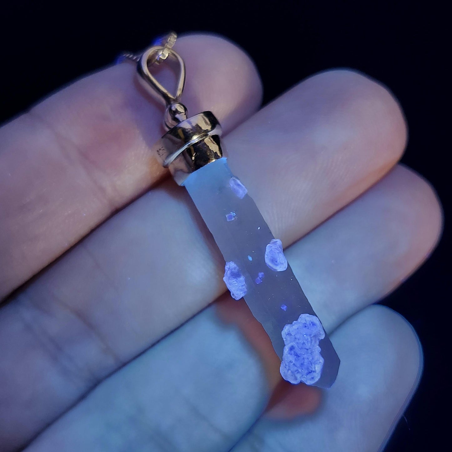 Inner Mongolia Fluorite Quartz Pendant