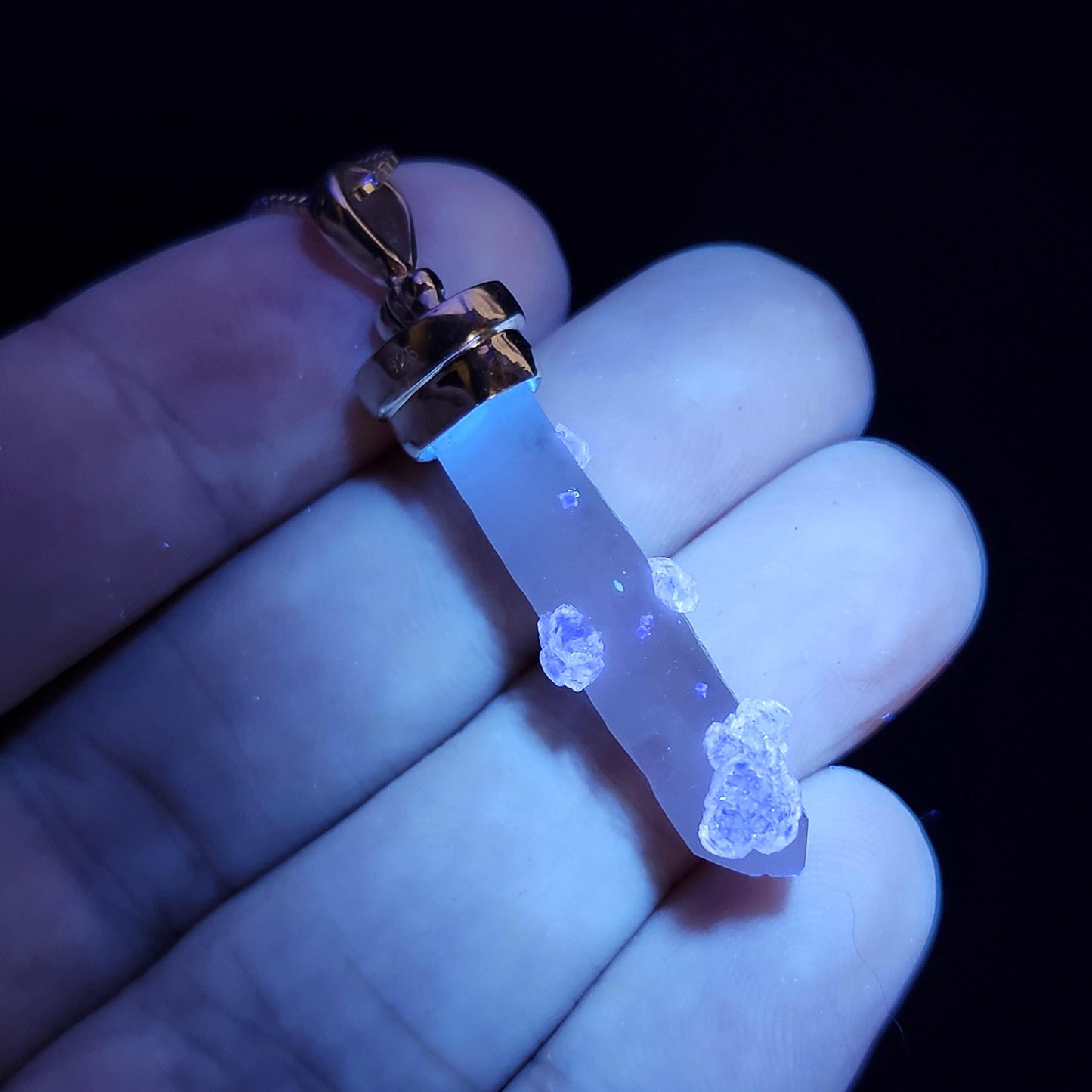 Inner Mongolia Fluorite Quartz Pendant
