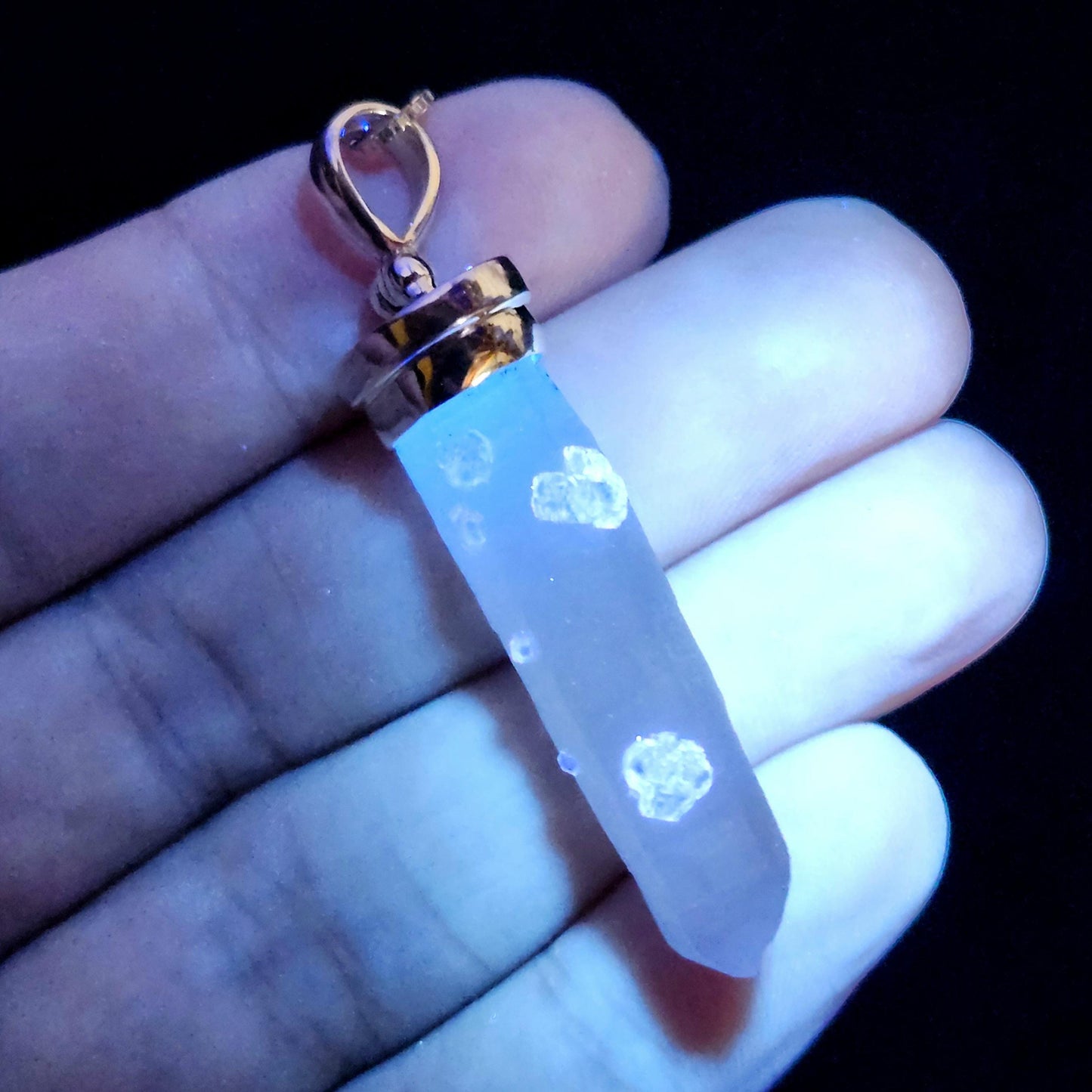 Inner Mongolia Fluorite Quartz Pendant