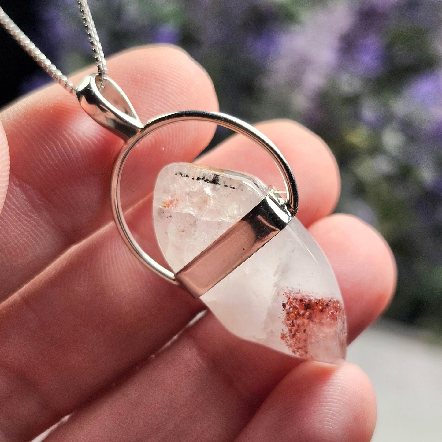 Red Phantom Quartz Pendant