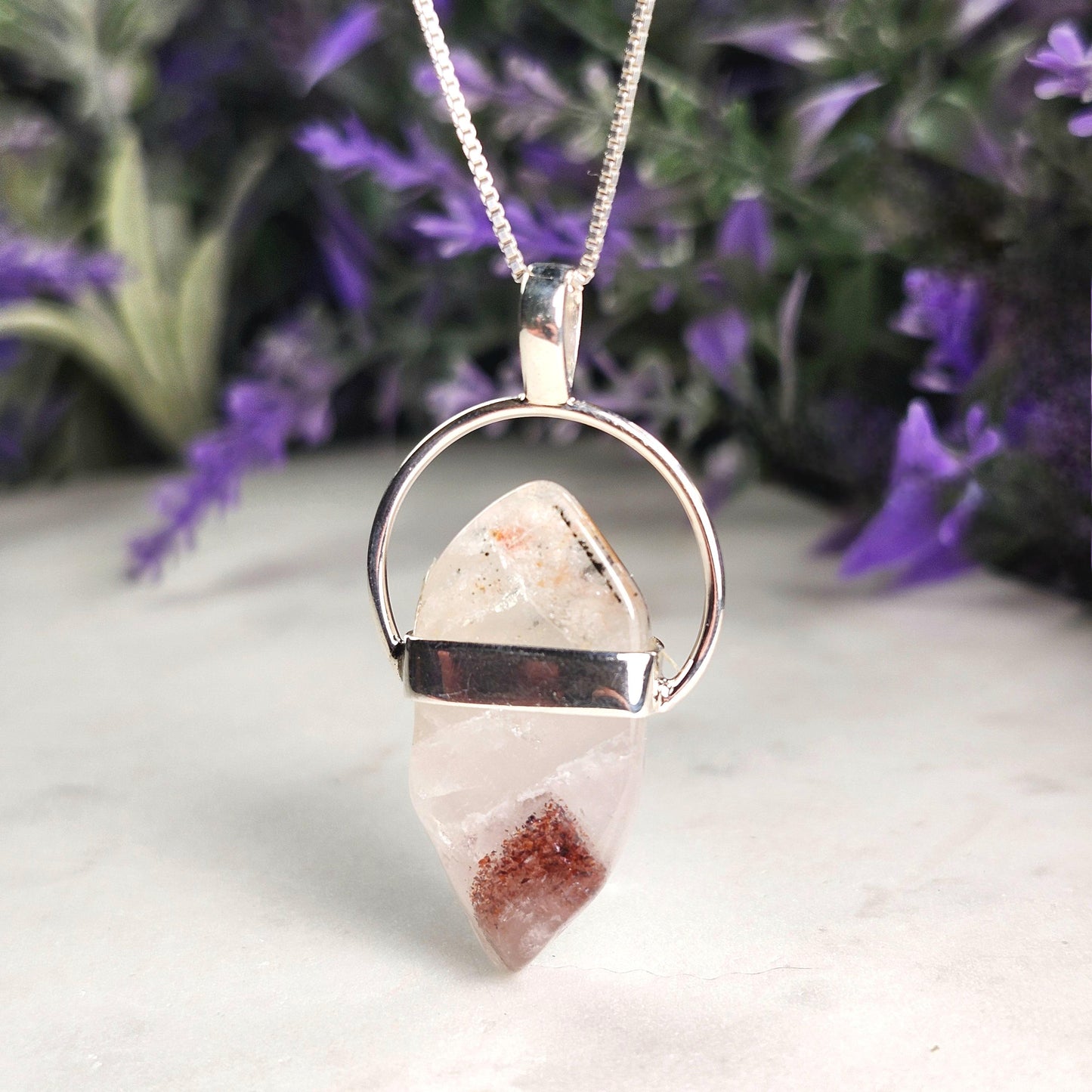 Red Phantom Quartz Pendant