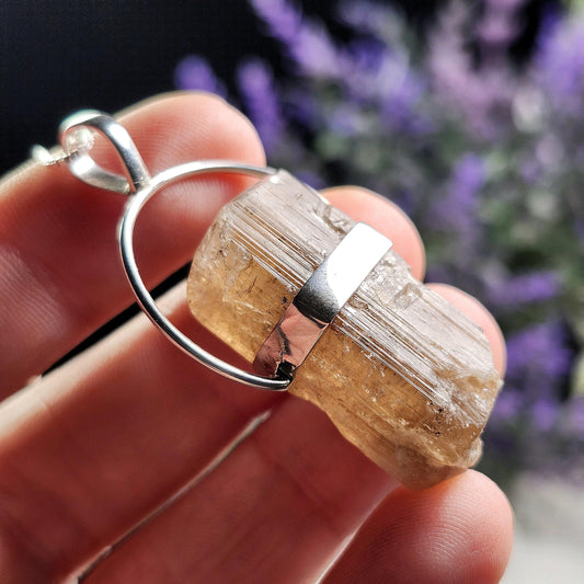 Golden Scapolite Pendant