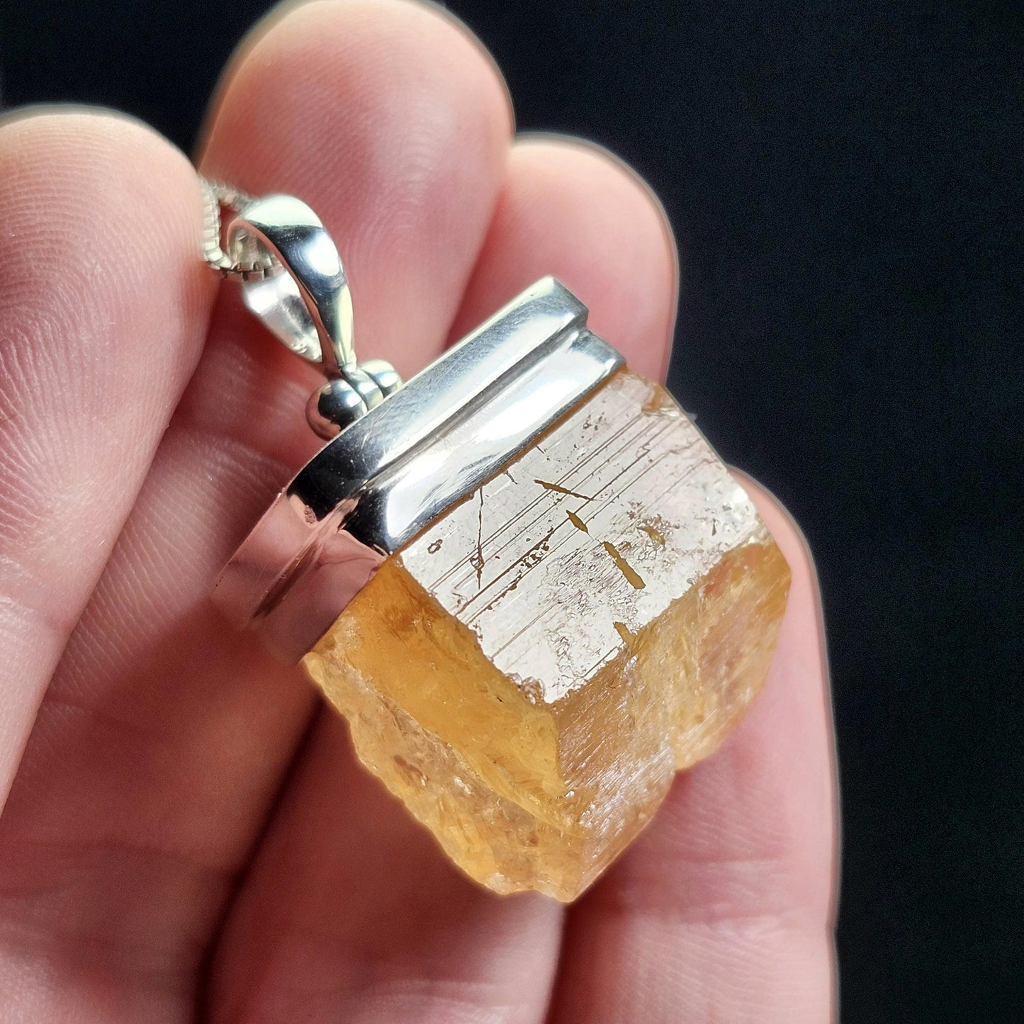 Golden Topaz Pendant