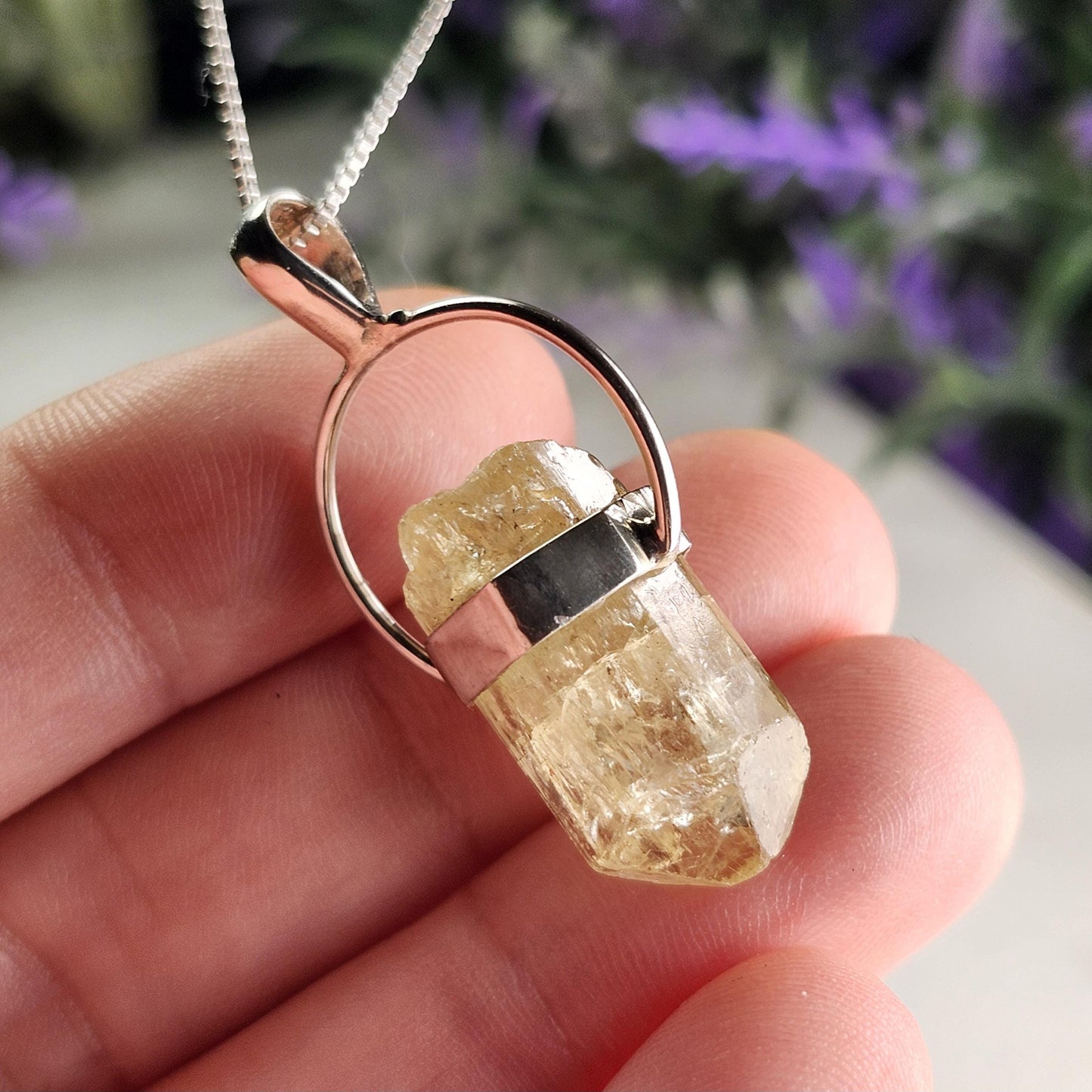 Golden Apatite Pendant