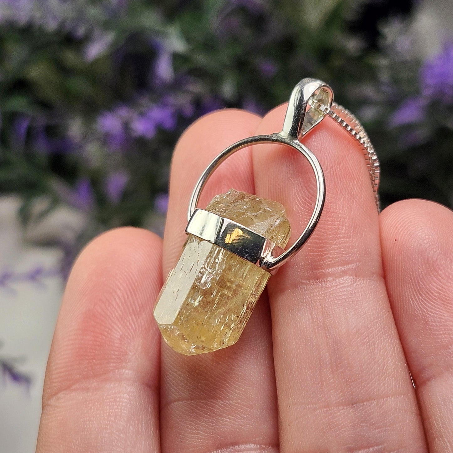 Golden Apatite Pendant