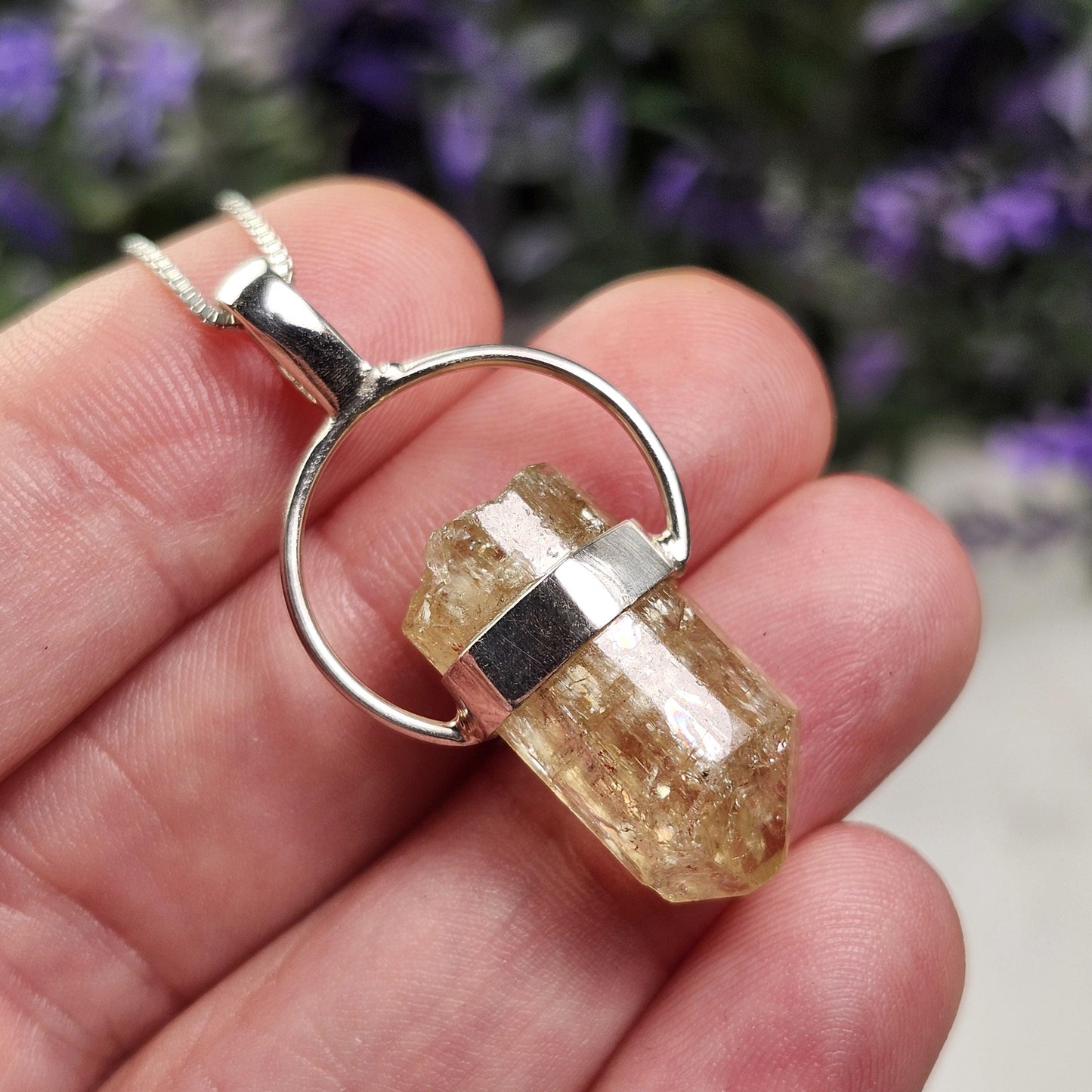 Golden Apatite Pendant
