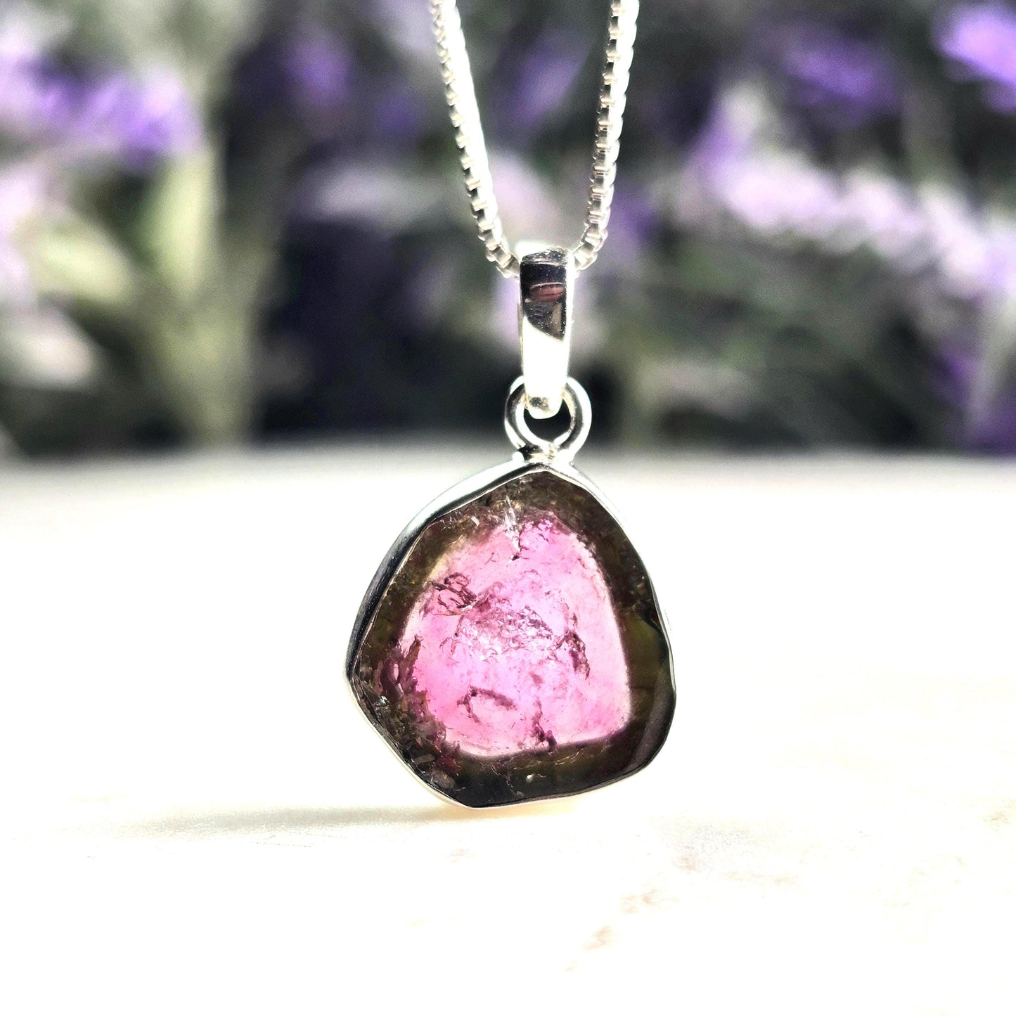Watermelon Tourmaline Pendant