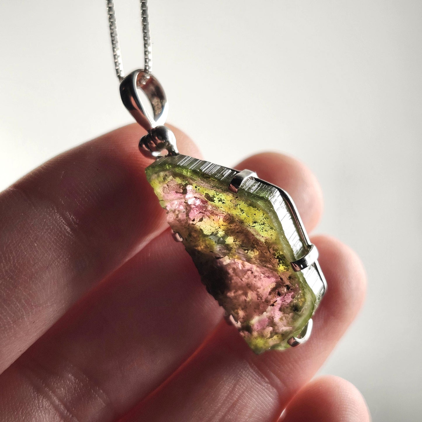 Watermelon Tourmaline Pendant