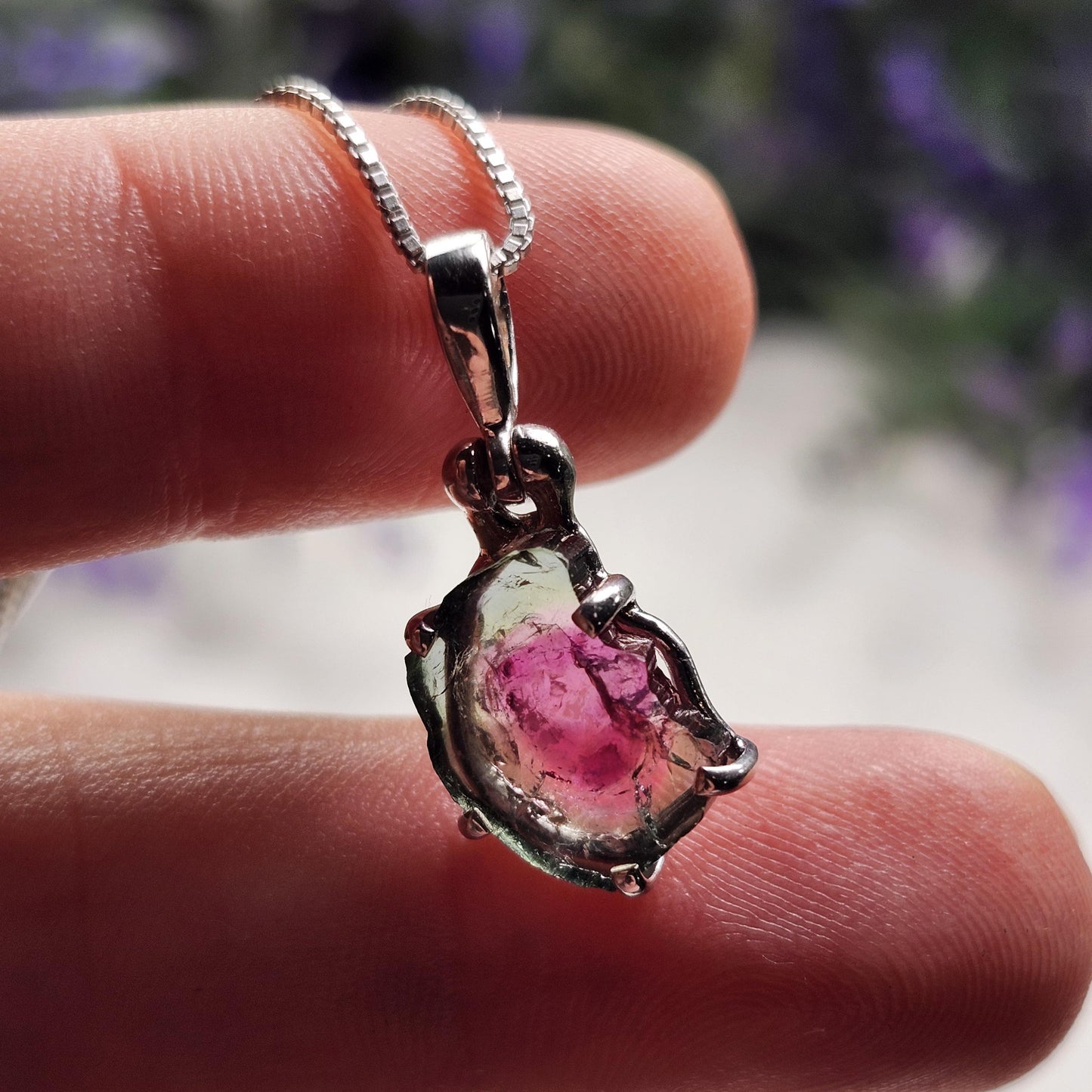 Watermelon Tourmaline Pendant