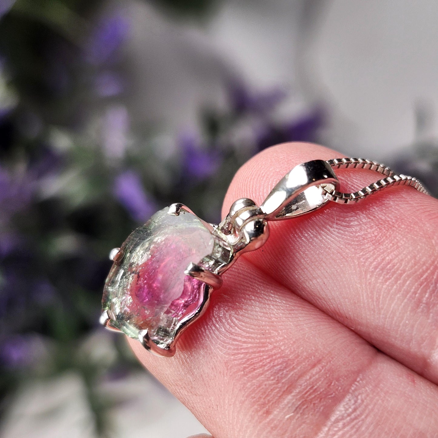 Watermelon Tourmaline Pendant