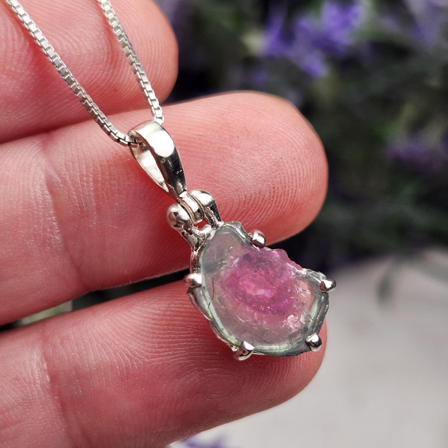 Watermelon Tourmaline Pendant
