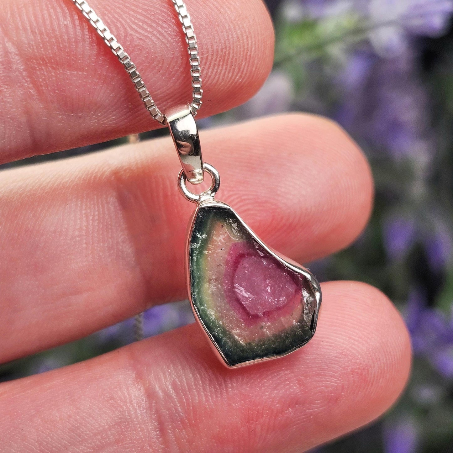 Watermelon Tourmaline Pendant