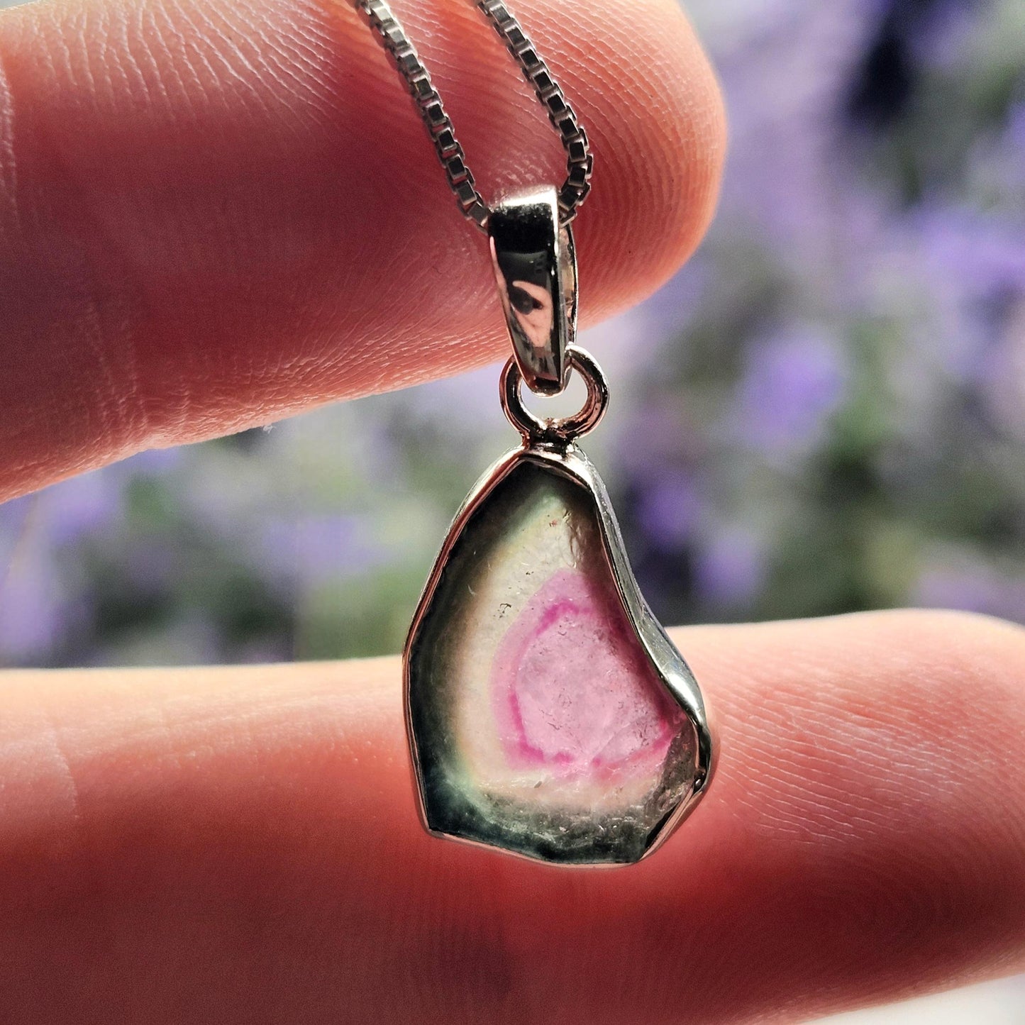 Watermelon Tourmaline Pendant
