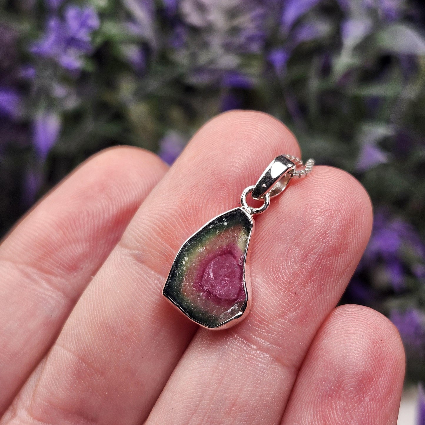 Watermelon Tourmaline Pendant