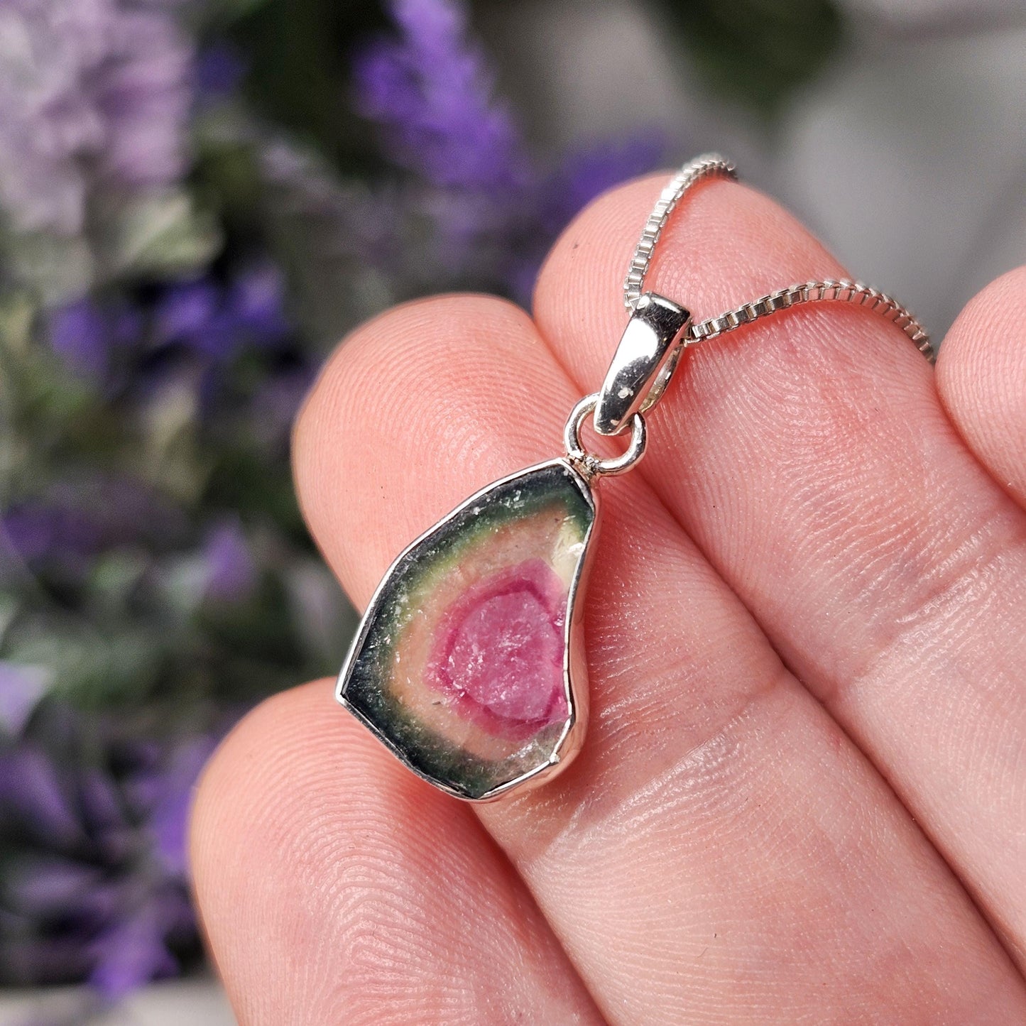 Watermelon Tourmaline Pendant