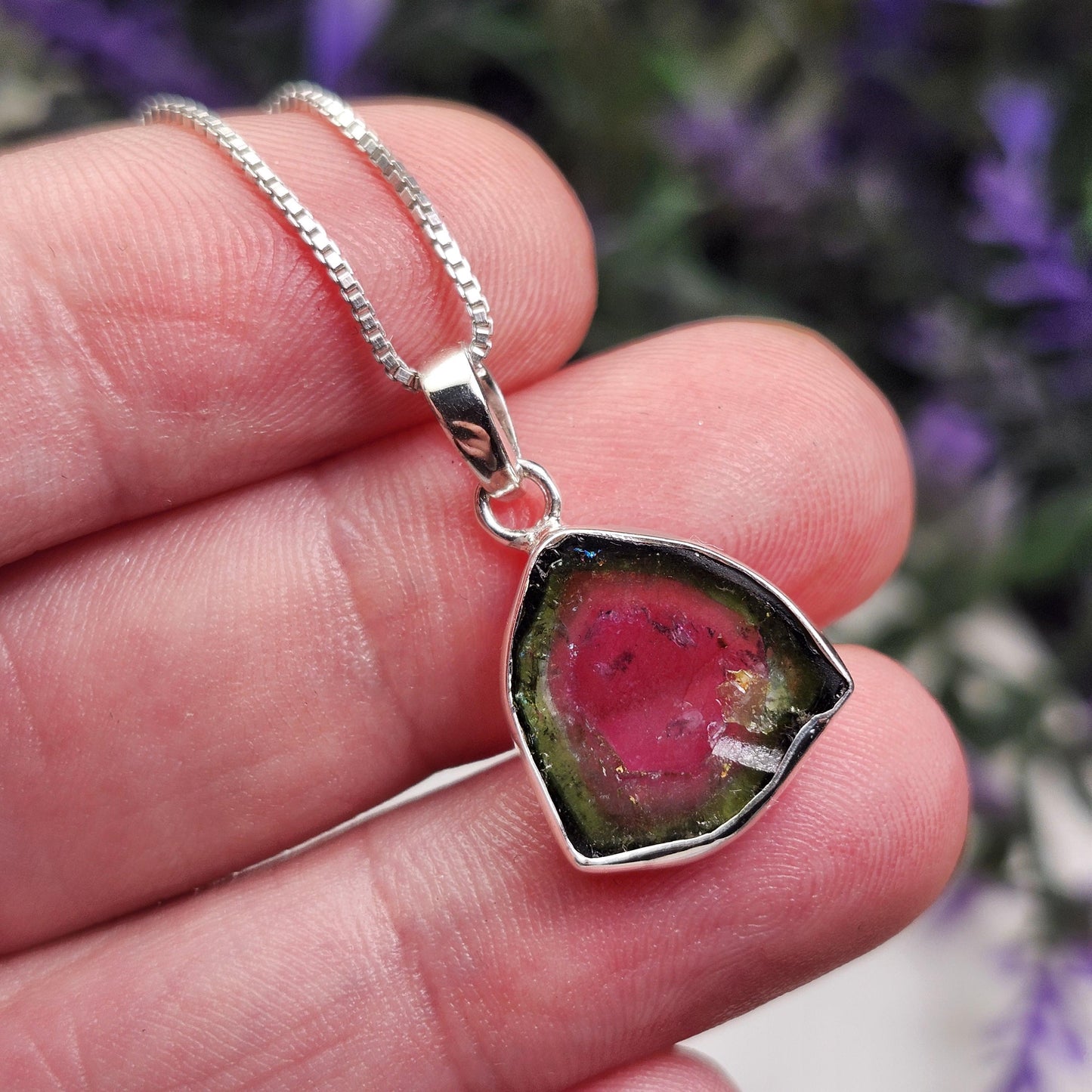 Watermelon Tourmaline Pendant