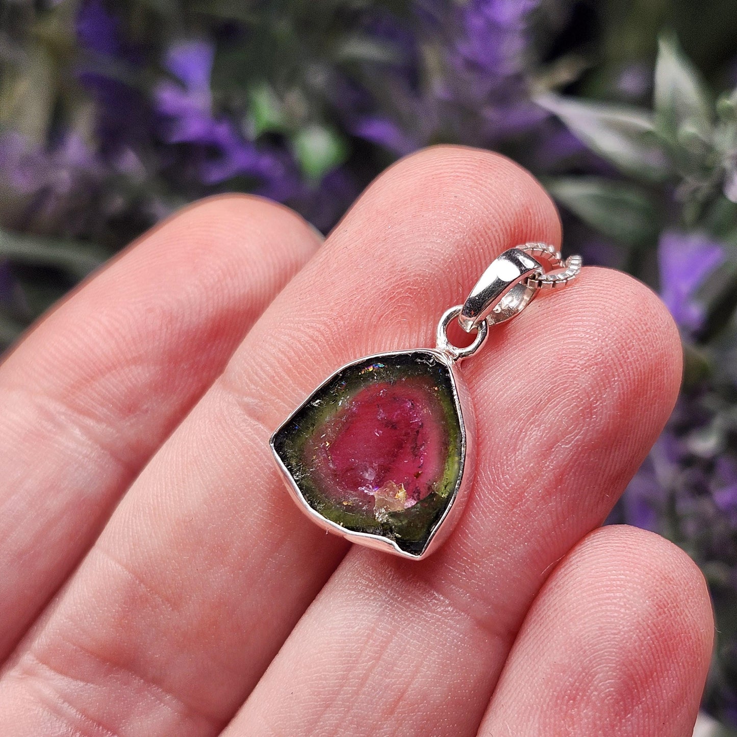 Watermelon Tourmaline Pendant