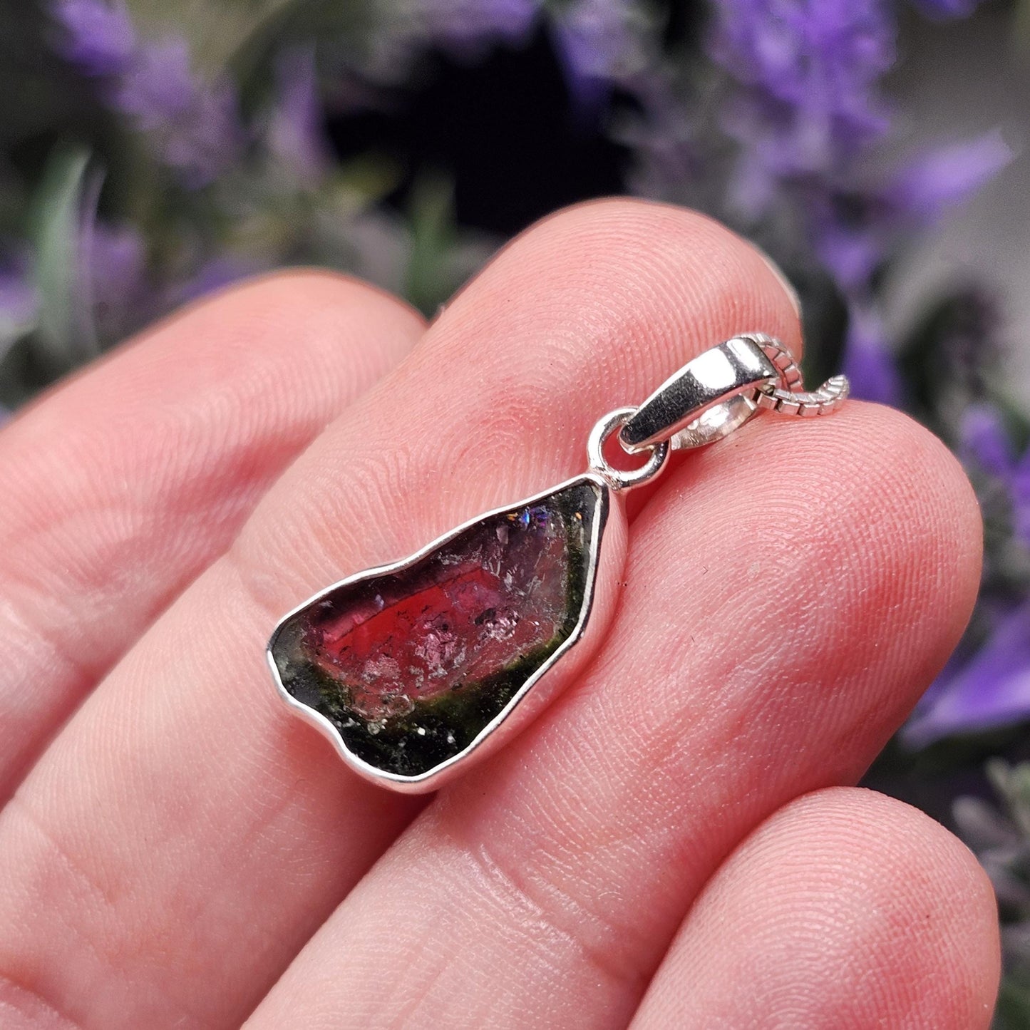 Watermelon Tourmaline Pendant