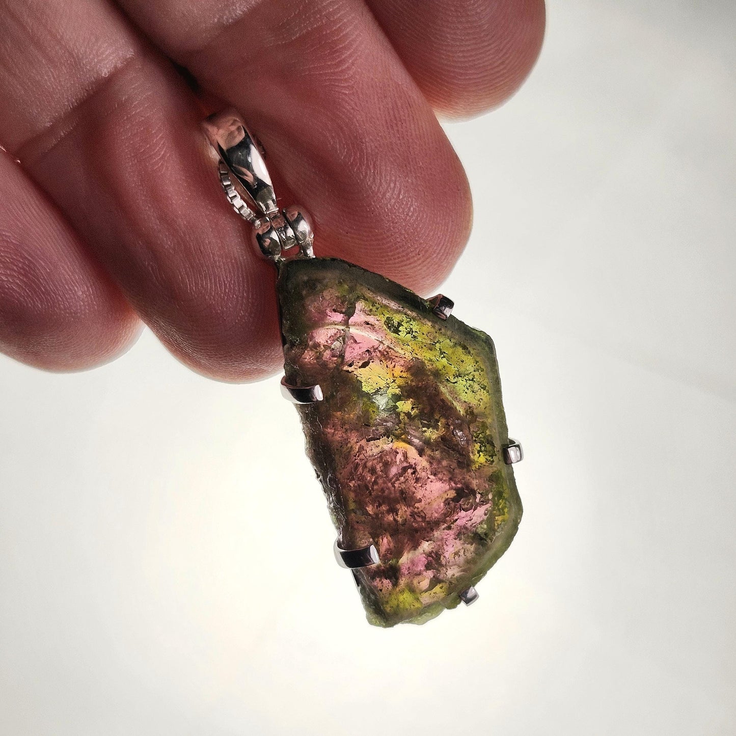 Watermelon Tourmaline Pendant