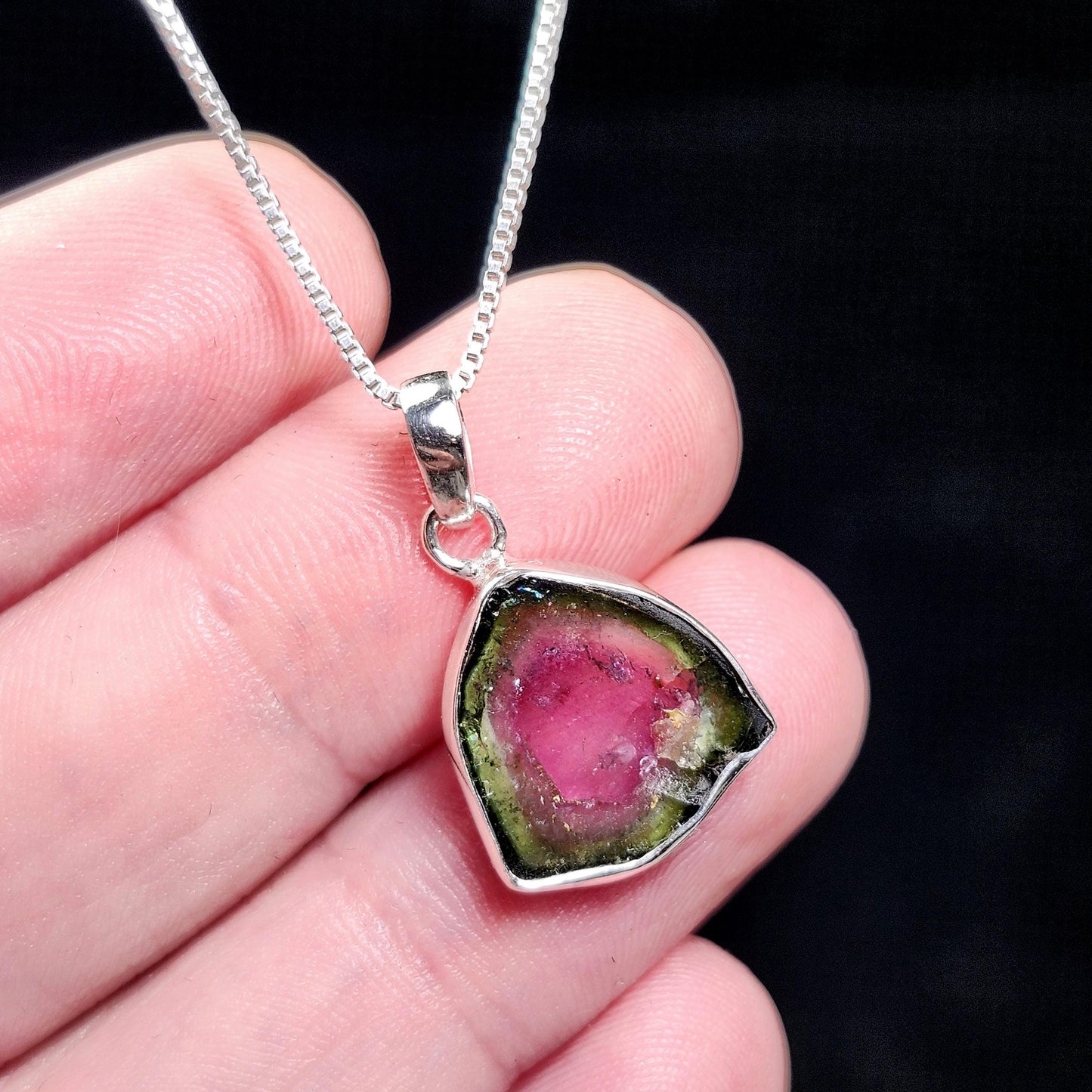 Watermelon Tourmaline Pendant