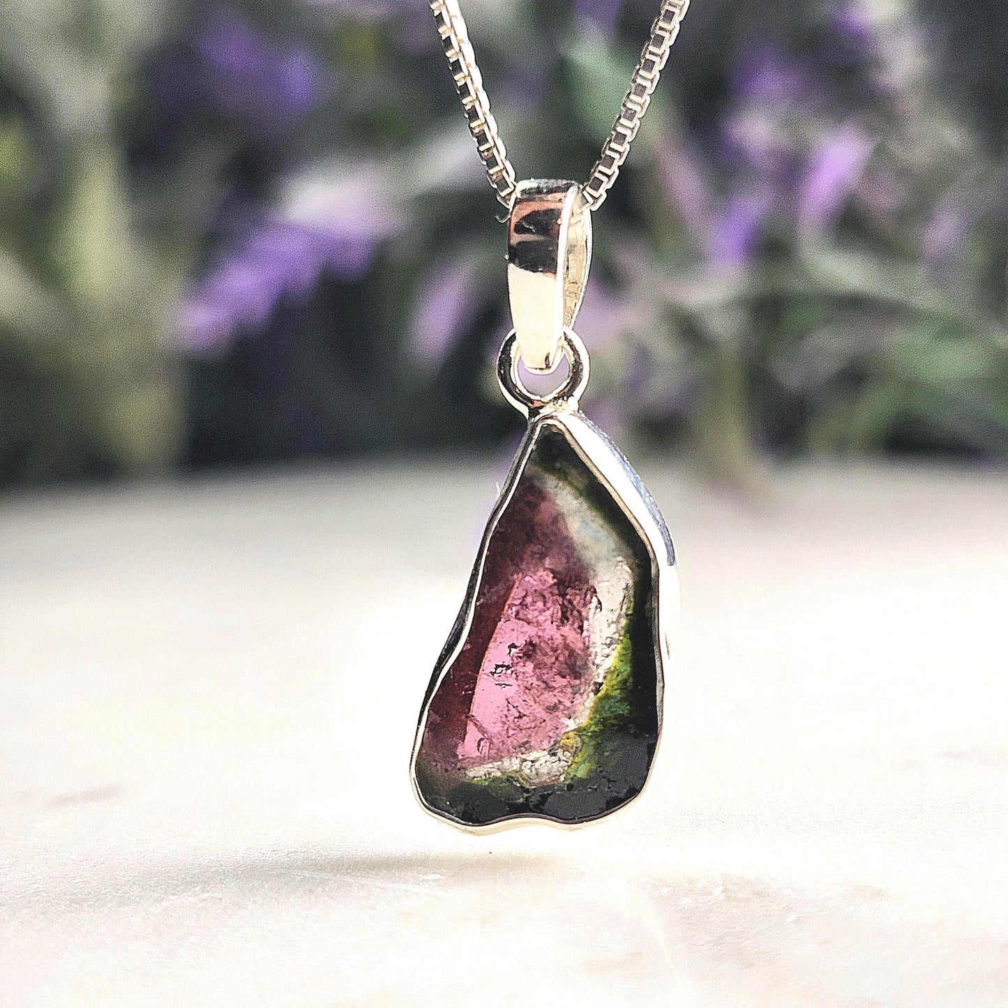 Watermelon Tourmaline Pendant
