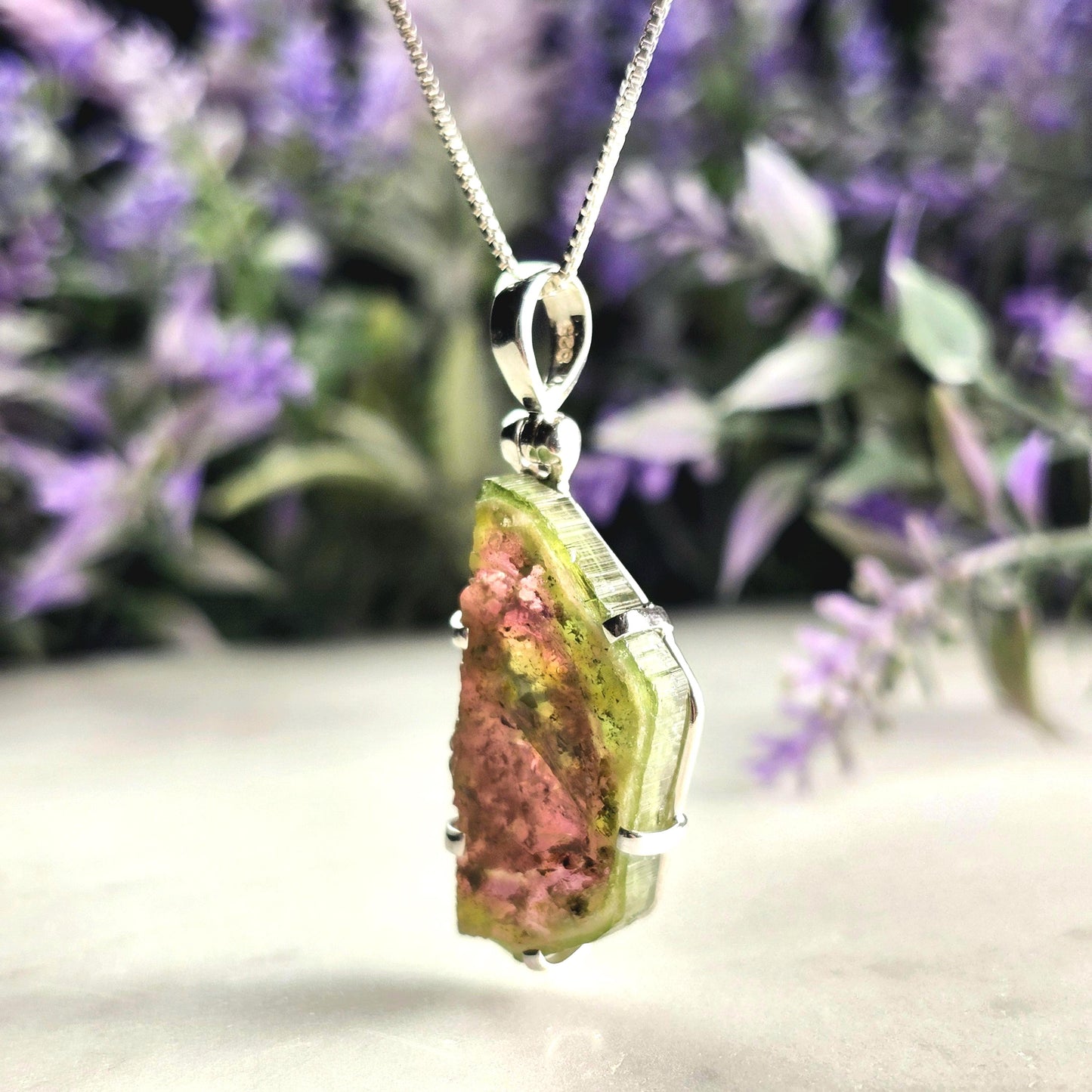 Watermelon Tourmaline Pendant