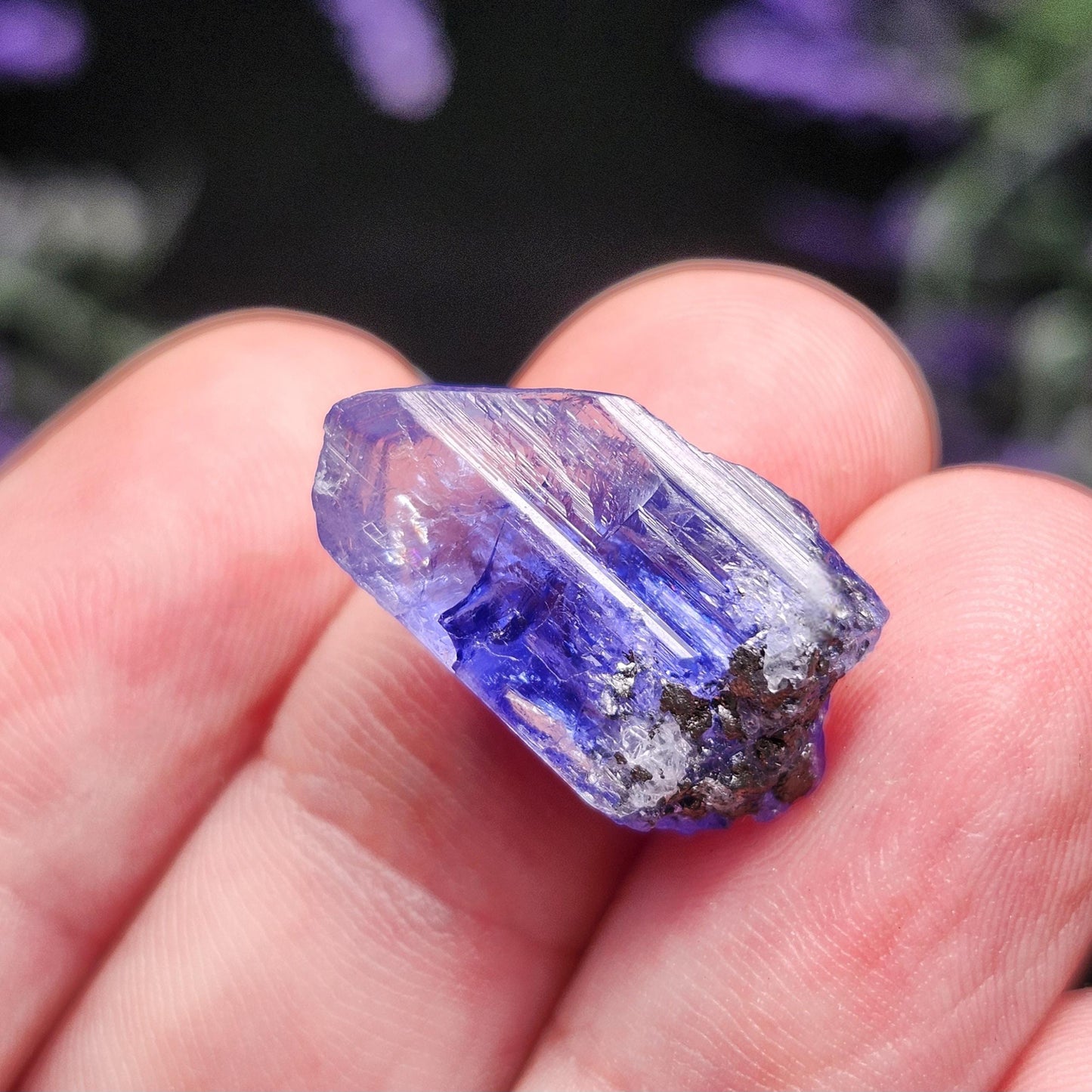 Blue Tanzanite Crystal 2.6g