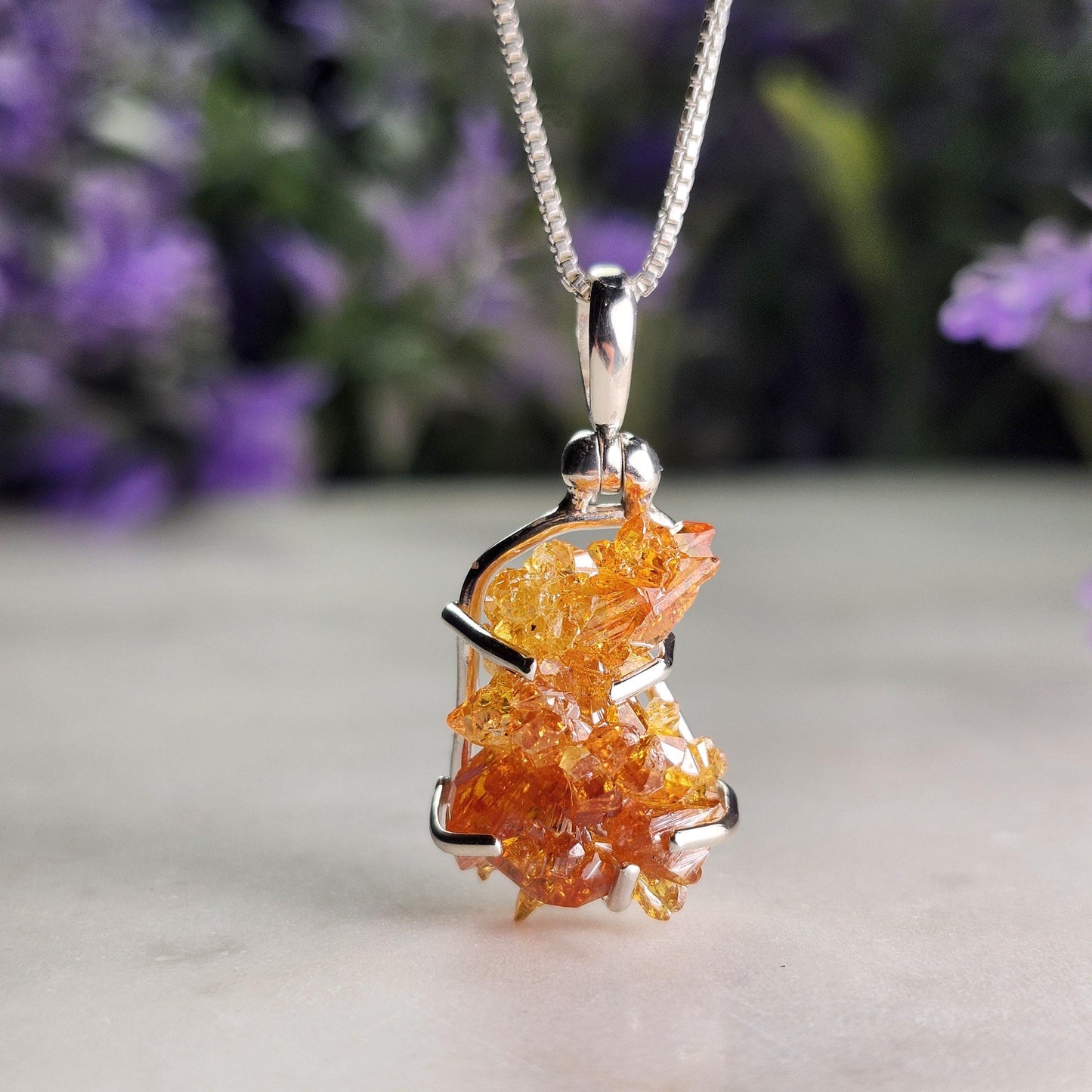 Orange Zincite Pendant