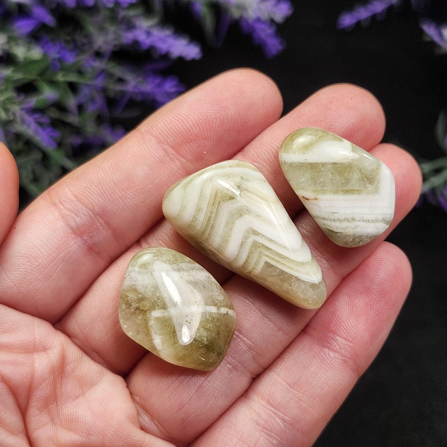 Chevron Prasiolite