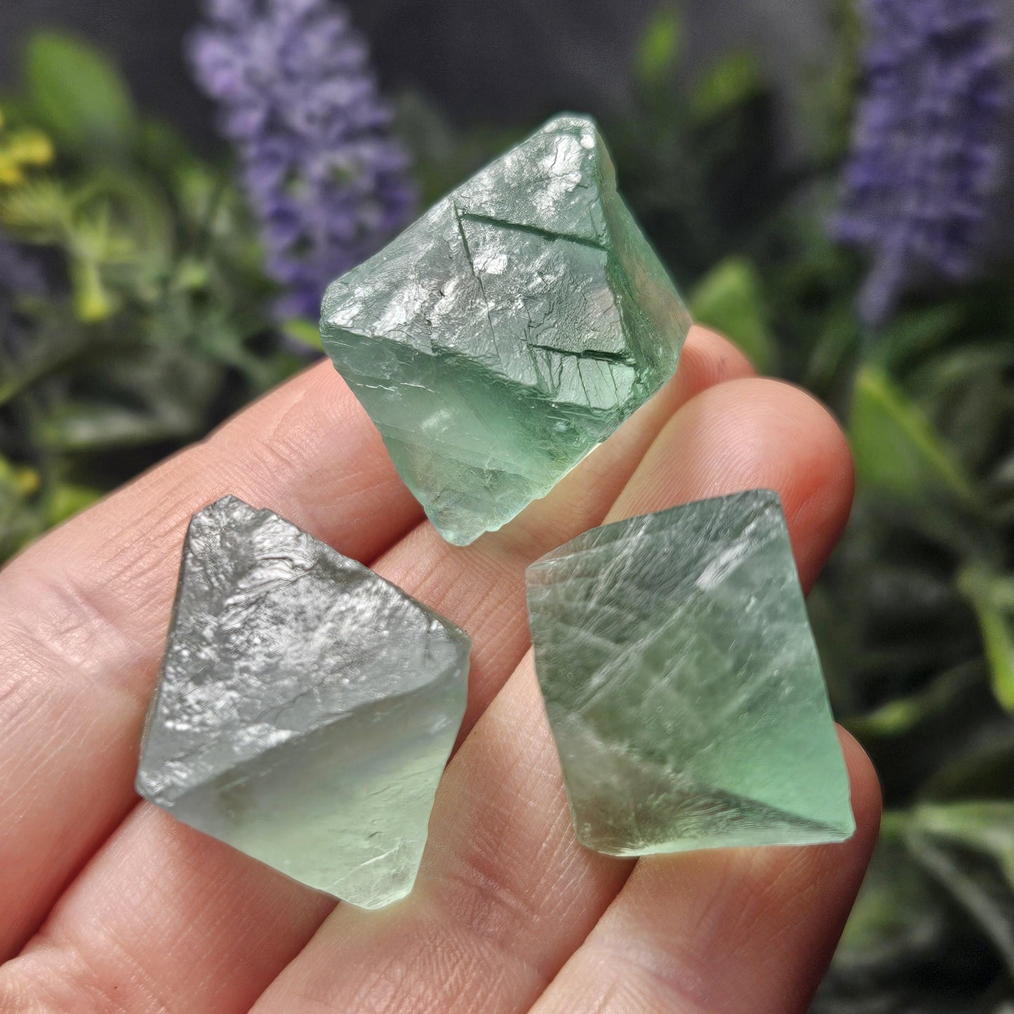 Green Fluorite Octahedron (.75-1")