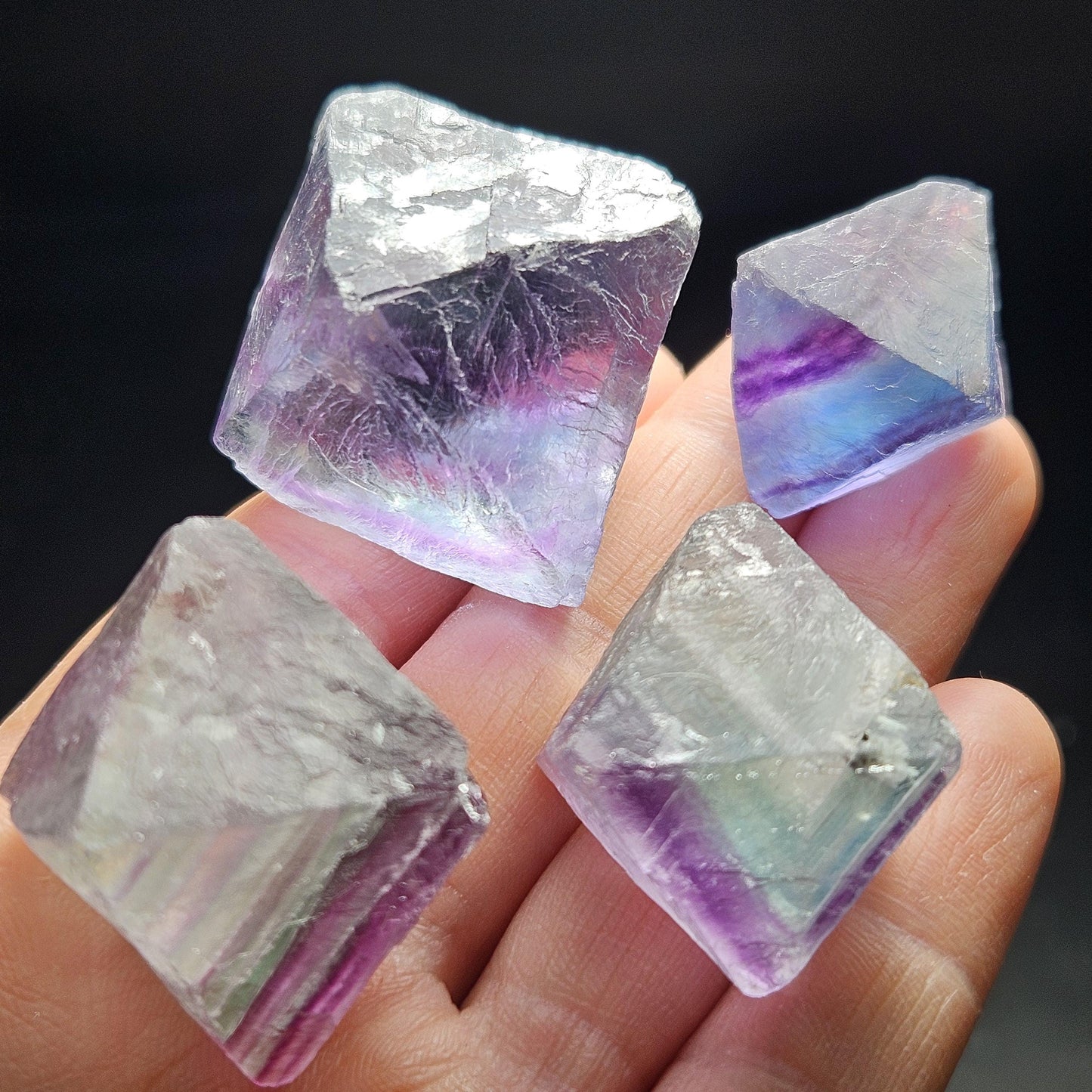 Rainbow Fluorite Octahedron