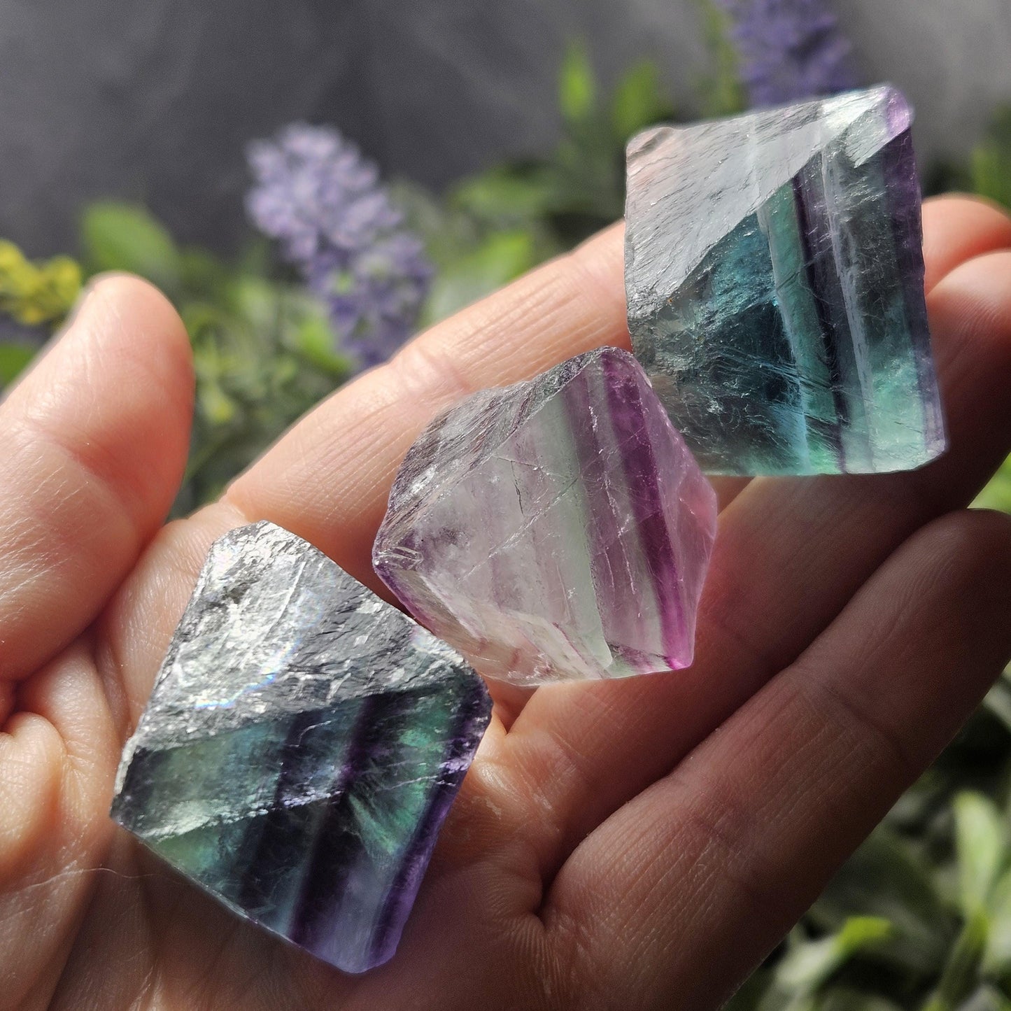 Rainbow Fluorite Octahedron