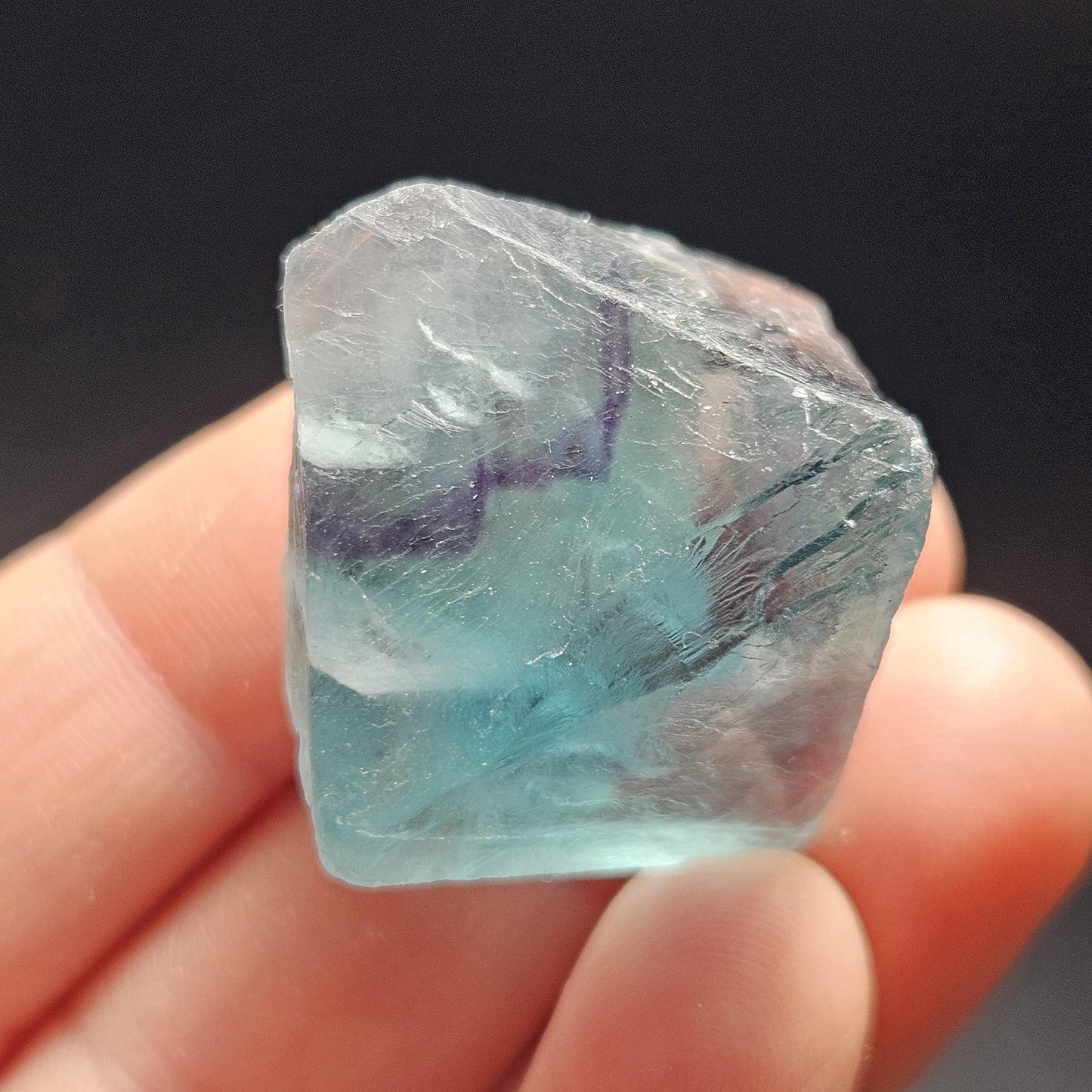 Rainbow Fluorite Octahedron