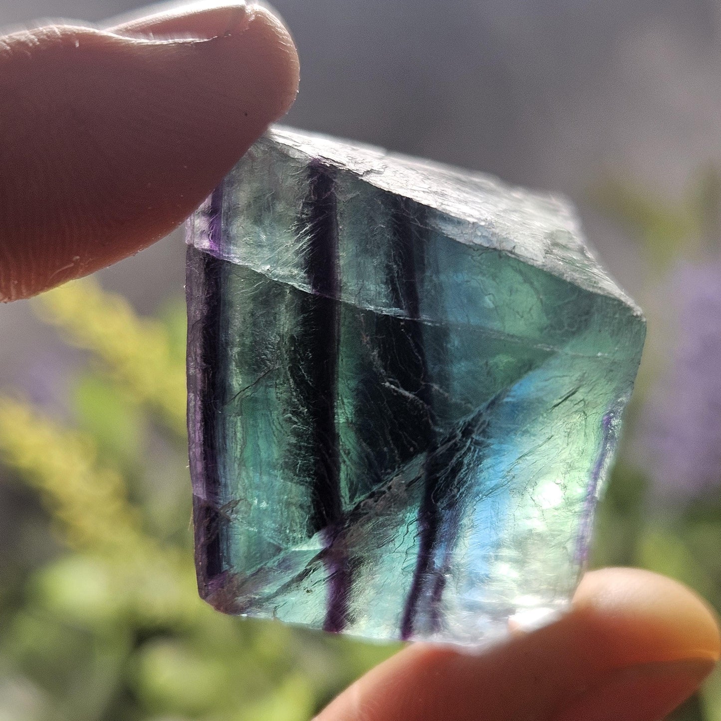 Rainbow Fluorite Octahedron