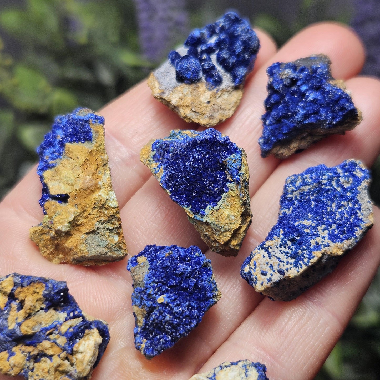 Raw Azurite Crystal Specimen: Blue Azurite Malachite