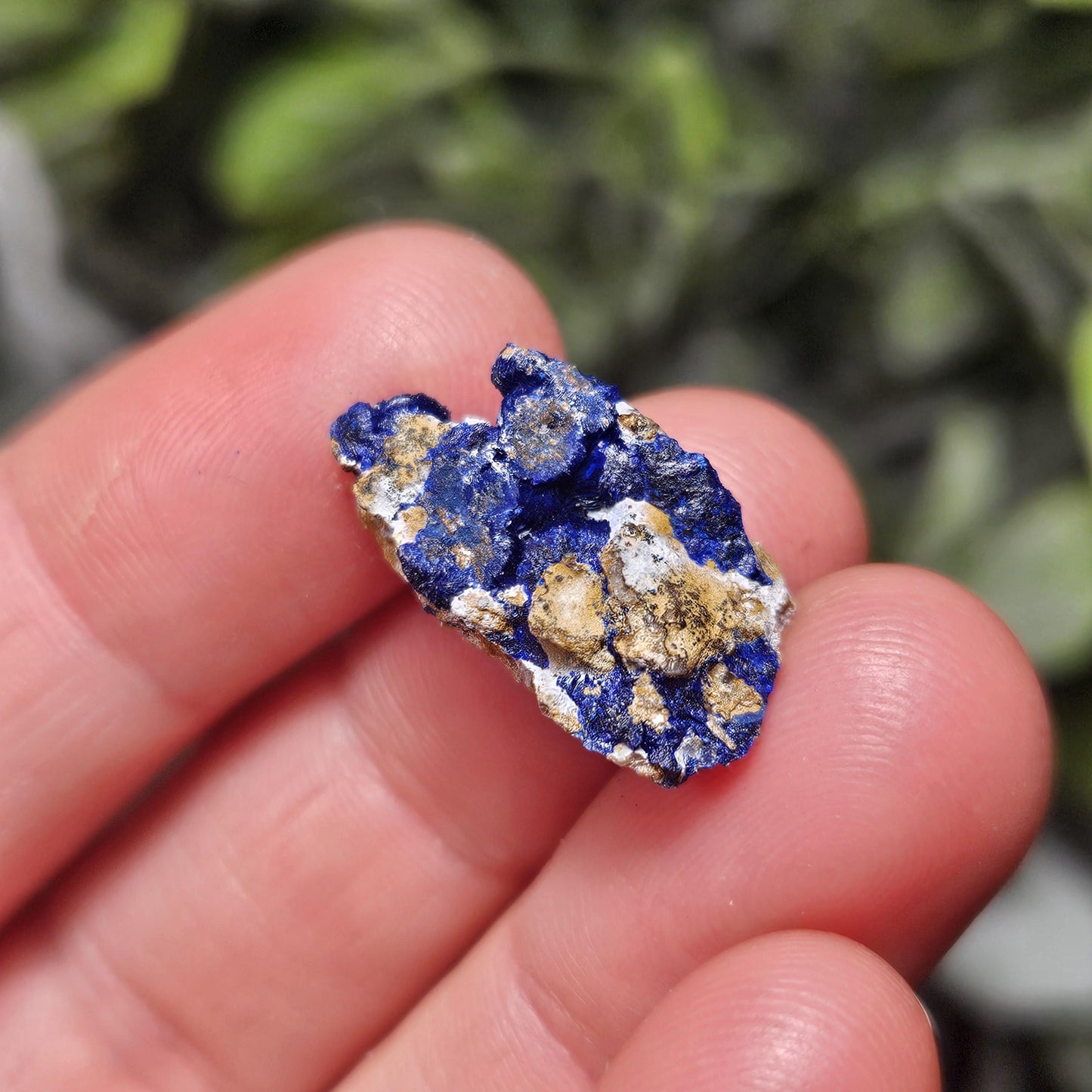 Raw Azurite Crystal Specimen: Blue Azurite Malachite
