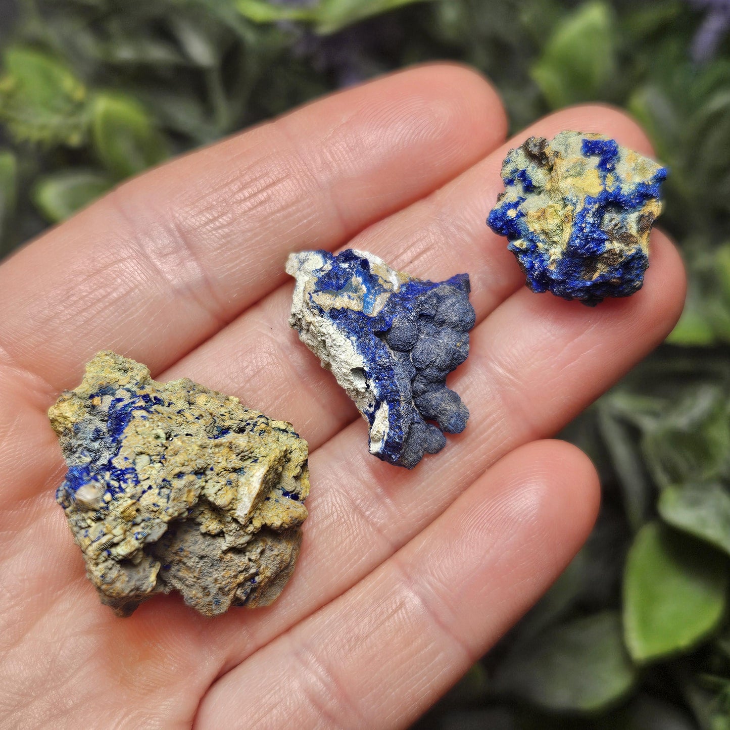 Raw Azurite Crystal Specimen: Blue Azurite Malachite